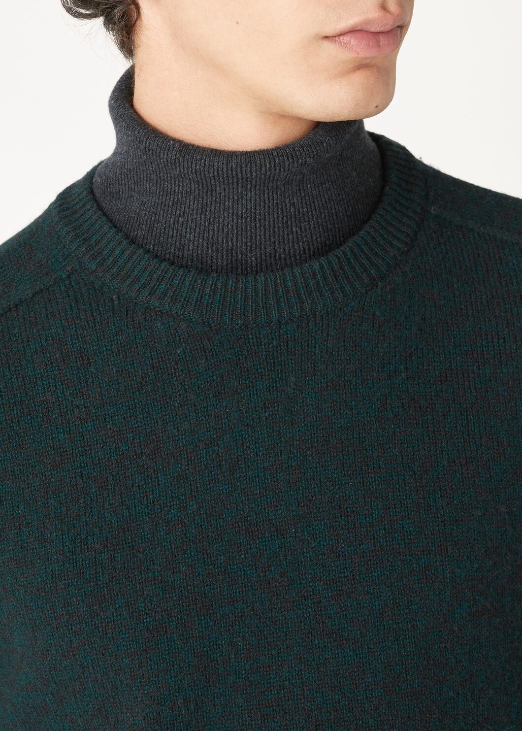 Loro Piana o1w1db10725 FAO6211 Mastallone Crewneck Sweater Dark Green Size US M / EU 48-50 / 2 - 3 Thumbnail