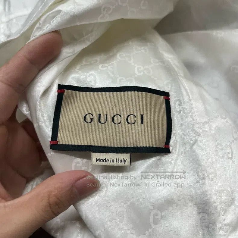 Gucci Gucci White zipper full-print sunscreen jacket Size XS / US 0-2 / IT 36-38 - 4 Thumbnail