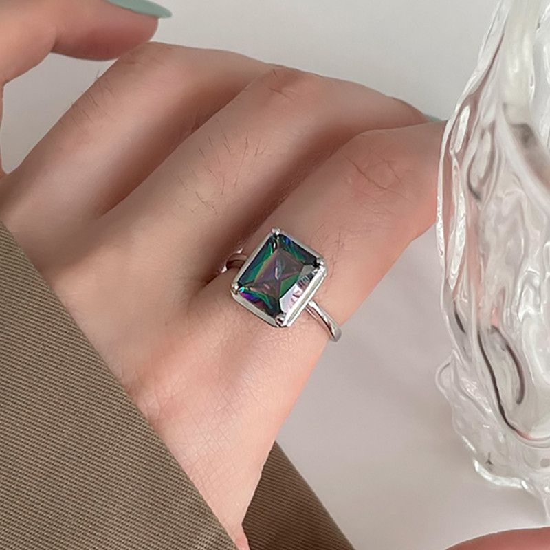 Jewelry Creative Sparkling Zircon Ring Size ONE SIZE - 3 Thumbnail
