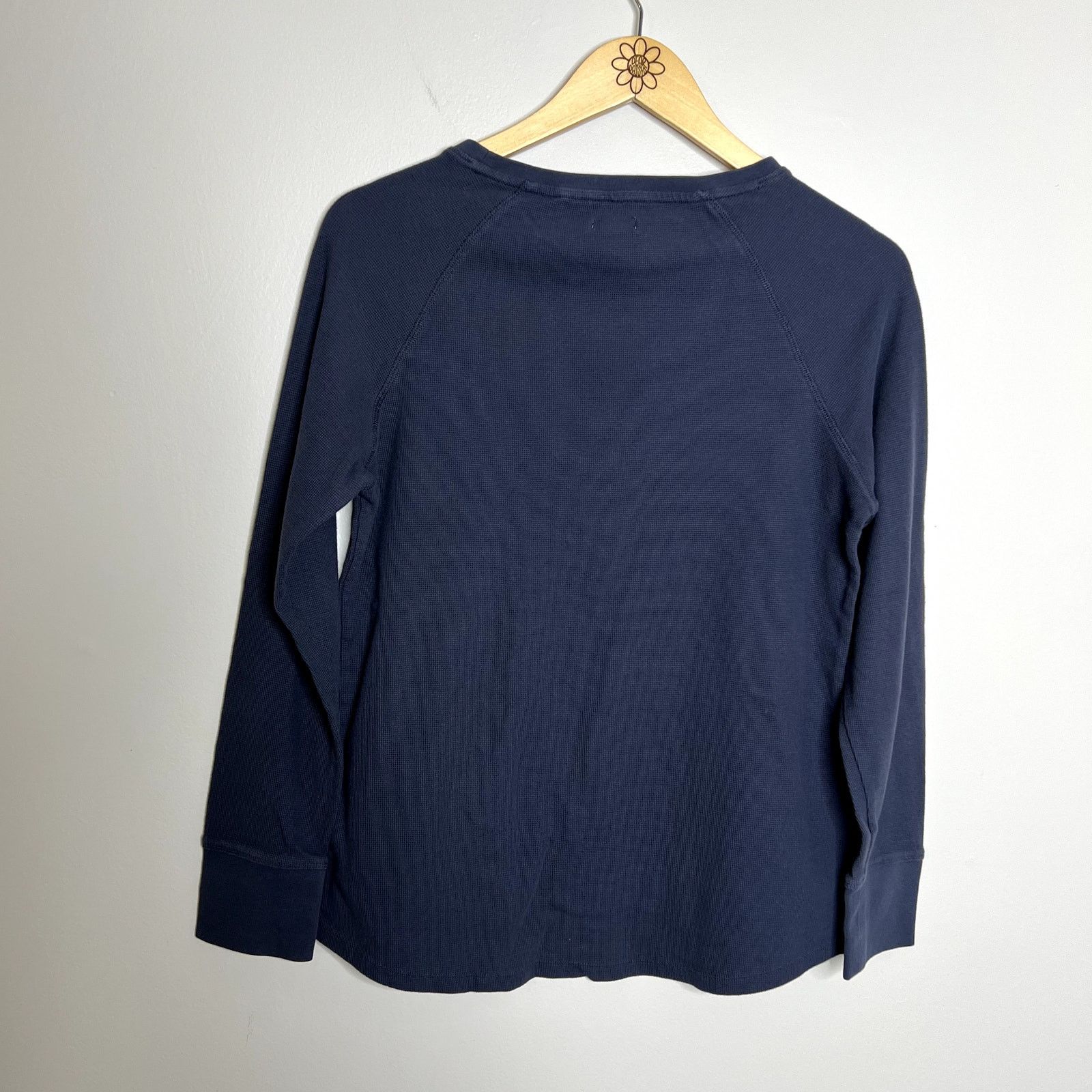 L.L. Bean LL Bean Blue Ribbed Long Sleeve Top Size M / US 6-8 / IT 42-44 - 5 Thumbnail
