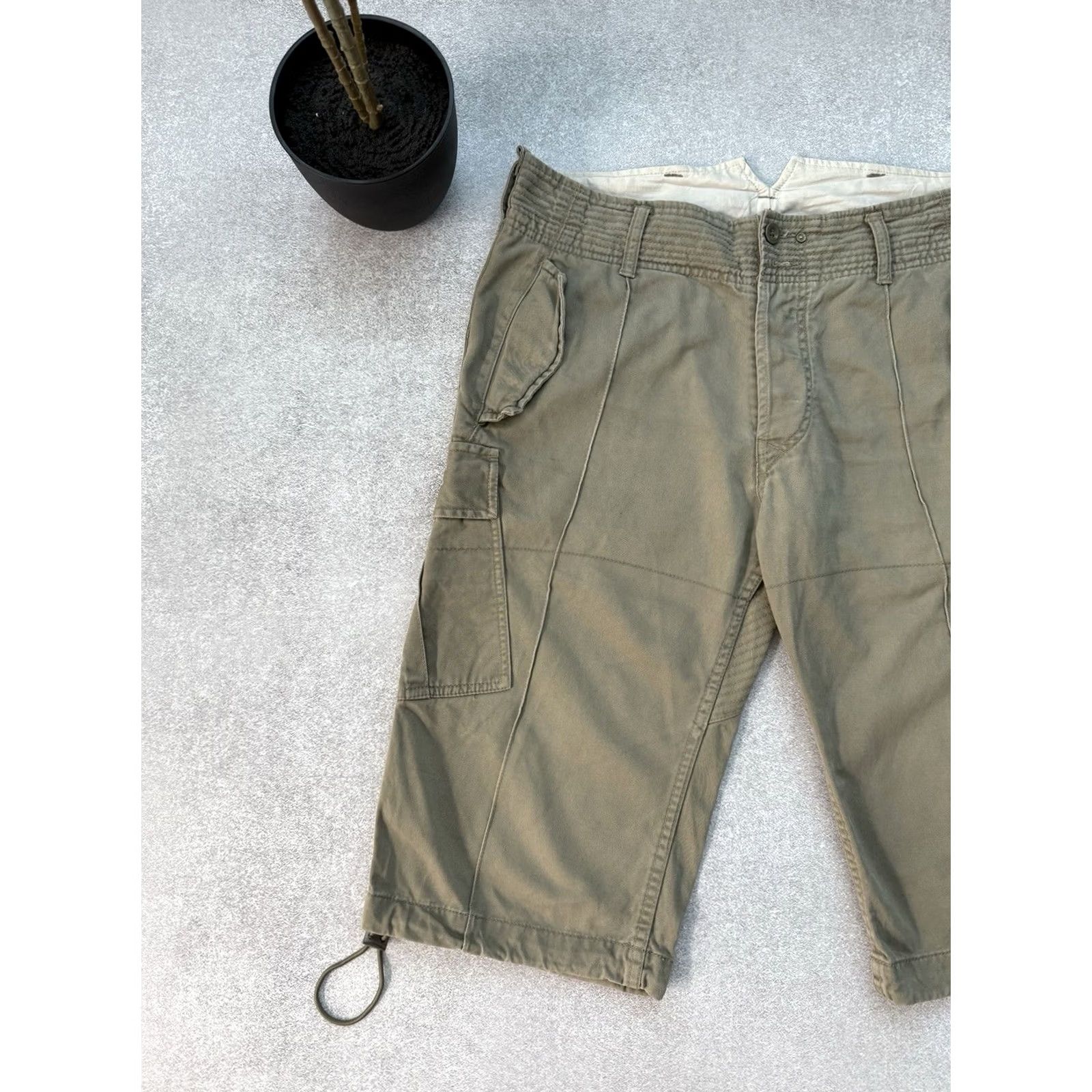 Diesel VINTAGE Diesel Cargo Shorts Military Army Khaki Men Size 31 Regular 31 Khaki Diesel Cargo Shorts 90s Streetwear Mens Size US 31 - 3 Thumbnail
