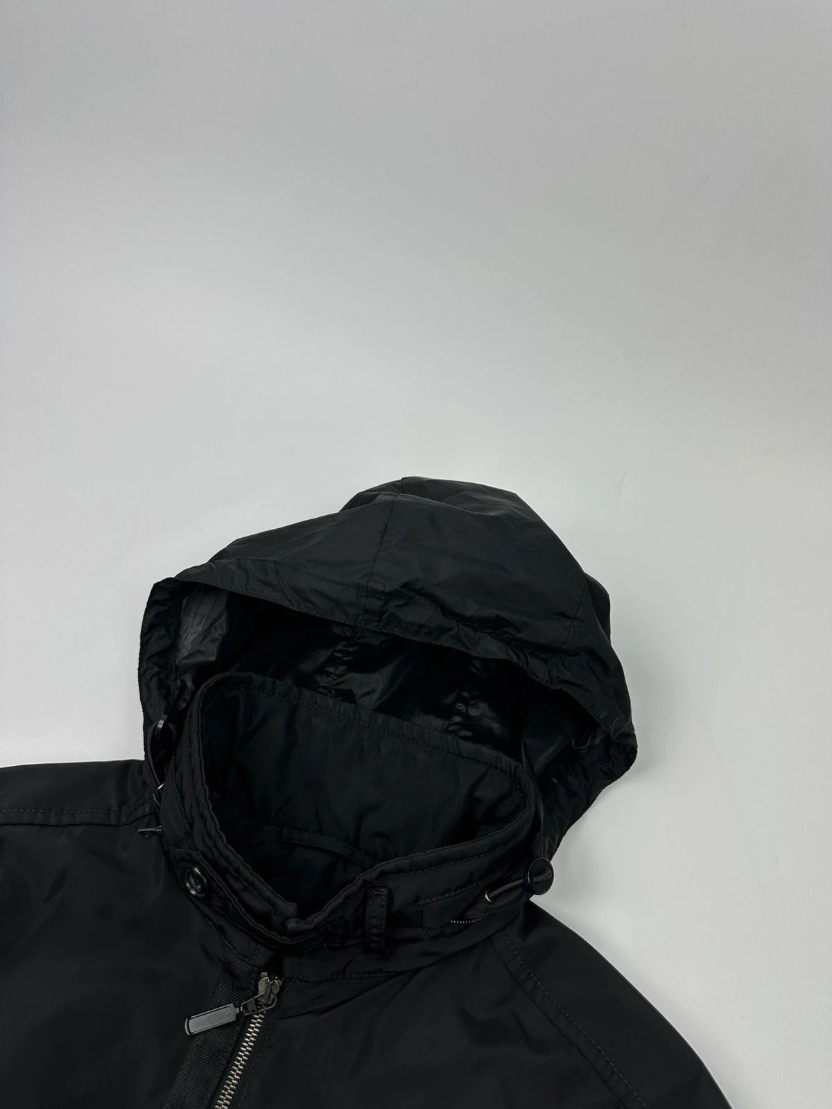 Prada Prada Milano FW2007 Black Thick Hidden Hood Bomber Jacket Size US L / EU 52-54 / 3 - 4 Thumbnail