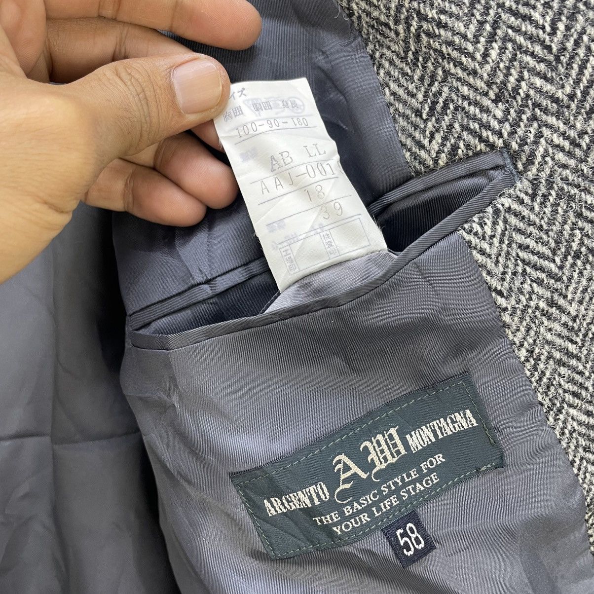 Harris Tweed 💥Vintage Harris Tweed Herringbone Jacket Size US M / EU 48-50 / 2 - 5 Thumbnail