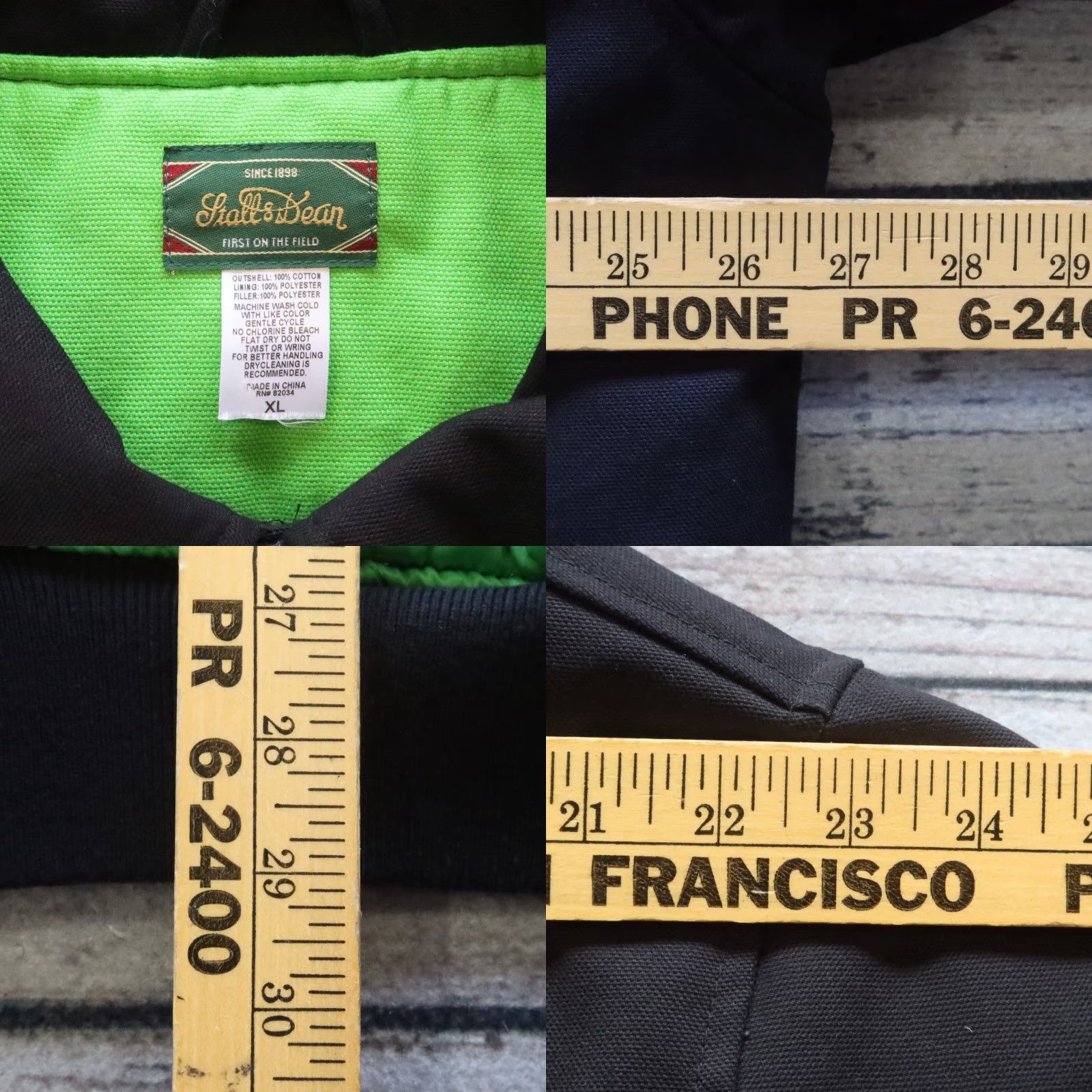 Vintage VINTAGE Stall & Dean Knights Jacket Mens XL Black Bomber Jacket Size US XL / EU 56 / 4 - 8 Thumbnail