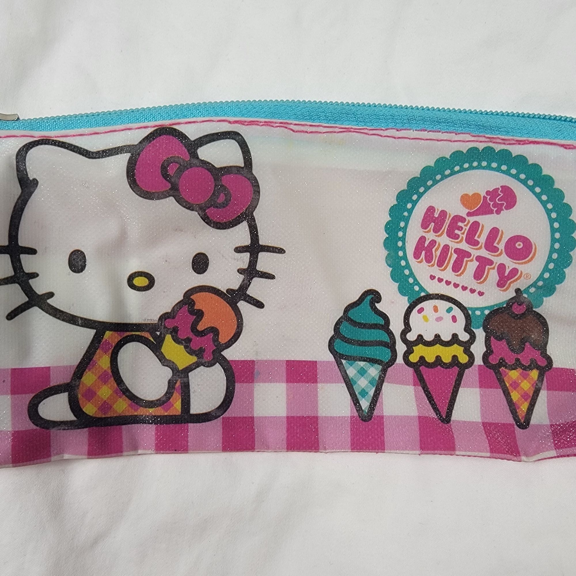Other Sanrio Hello Kitty Cat Pink Flat Pen Pencil School Work Pouc Size ONE SIZE - 3 Thumbnail