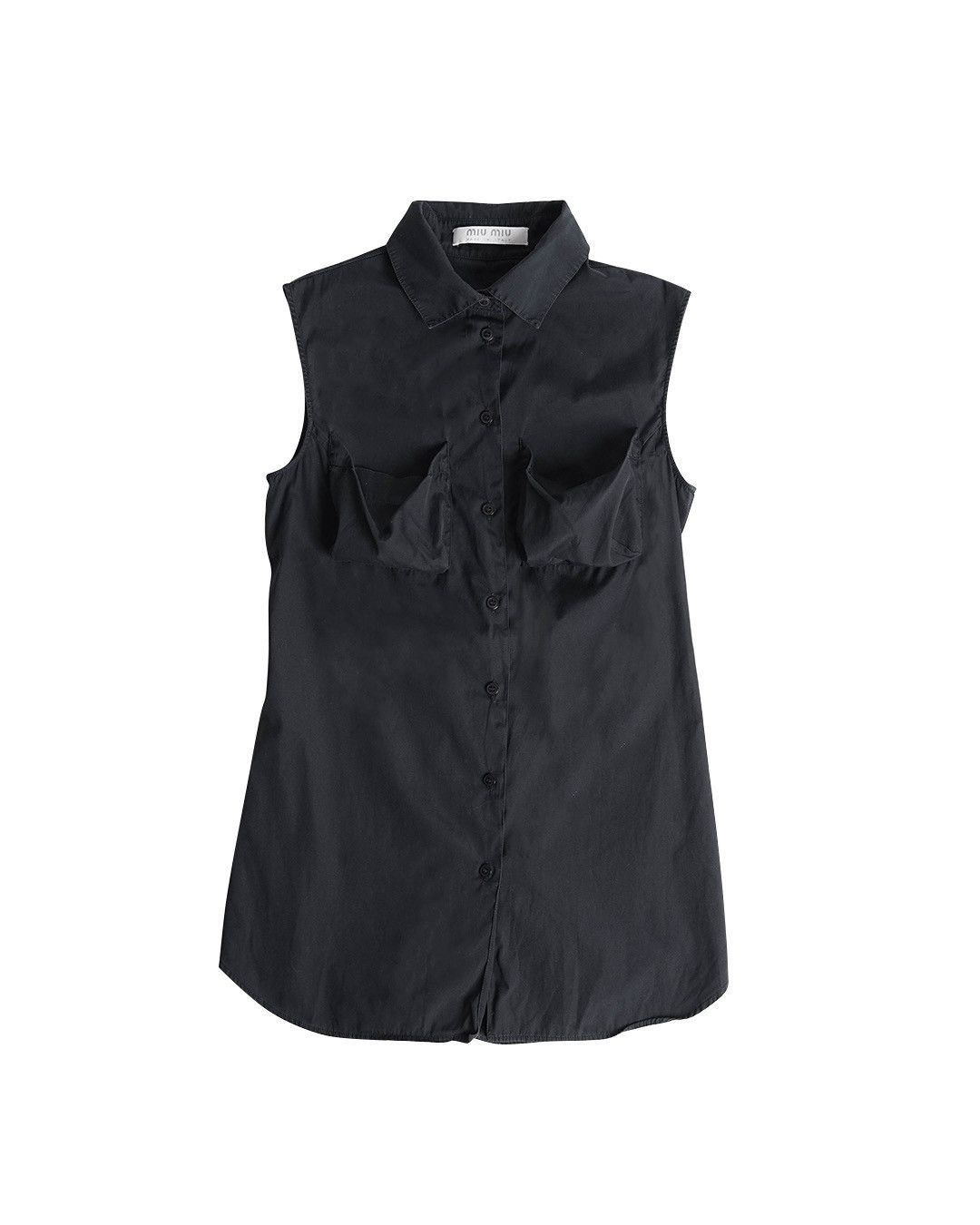 みぃにゃん‪❥❥❥‬　DOWN VEST ブラック Miu Miu Miu Miu Shirt | Grailed
