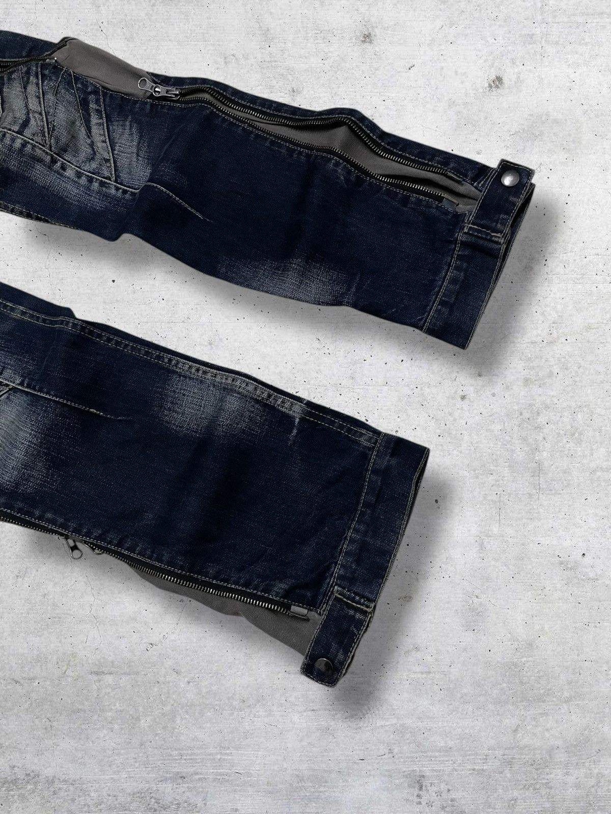 PPFM PPFM RECONSTRUCTED MULTIZIP ICONIC JAPAN DESIGNER 90S DENIM Size US 31 - 3 Thumbnail
