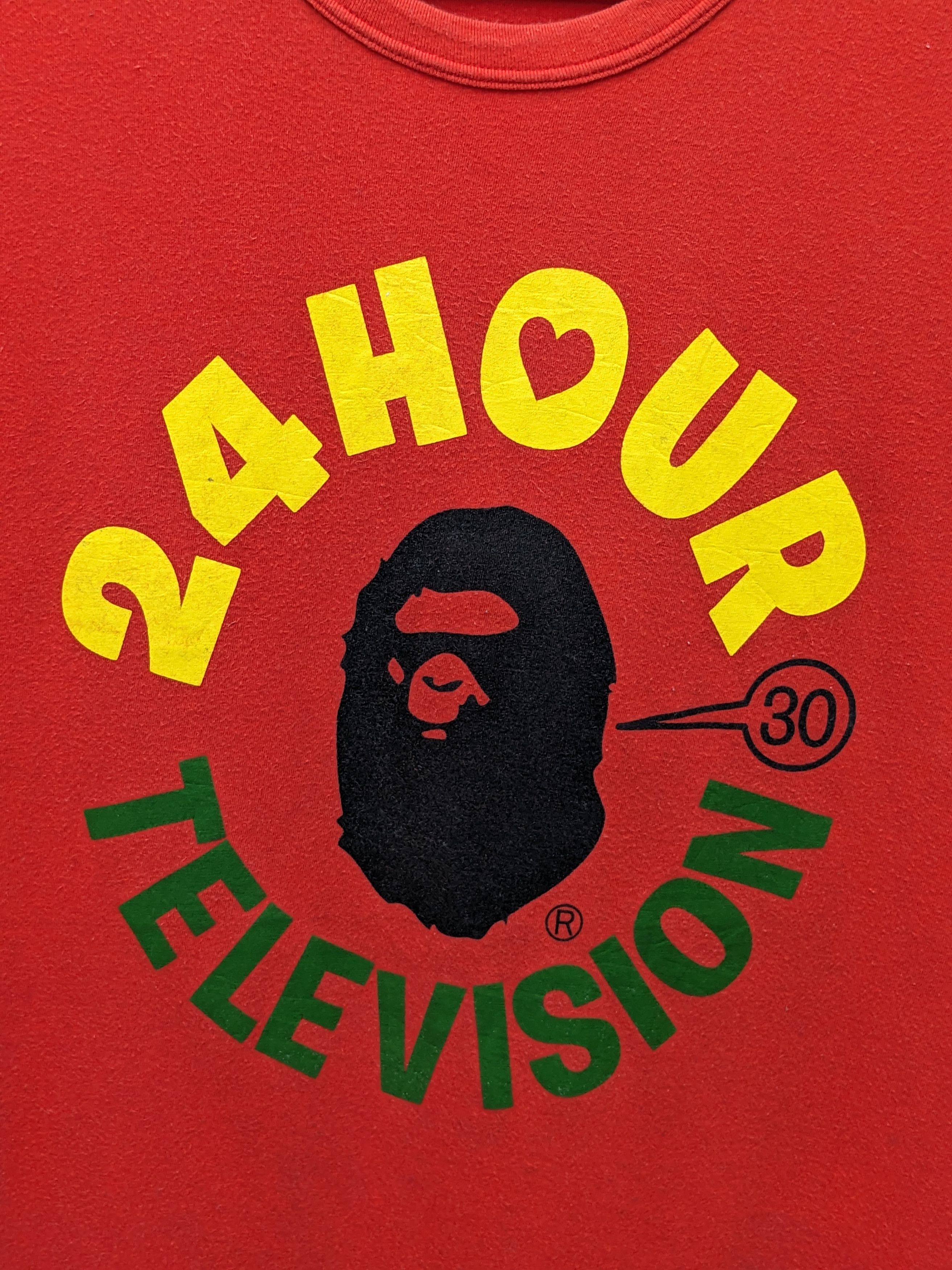Bape VINTAGE BAPE 24 HOUR TELEVISION Size US L / EU 52-54 / 3 - 3 Thumbnail