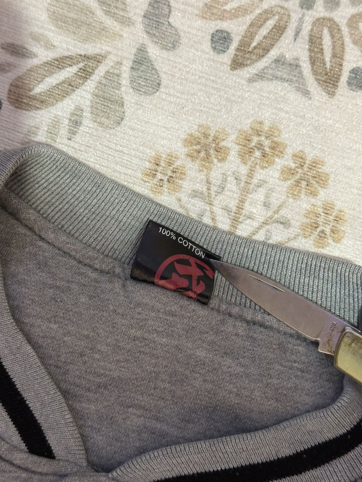 Evisu Evisu Osaka Varsity Jacket Grey Japanese Designer Size US L / EU 52-54 / 3 - 8 Thumbnail