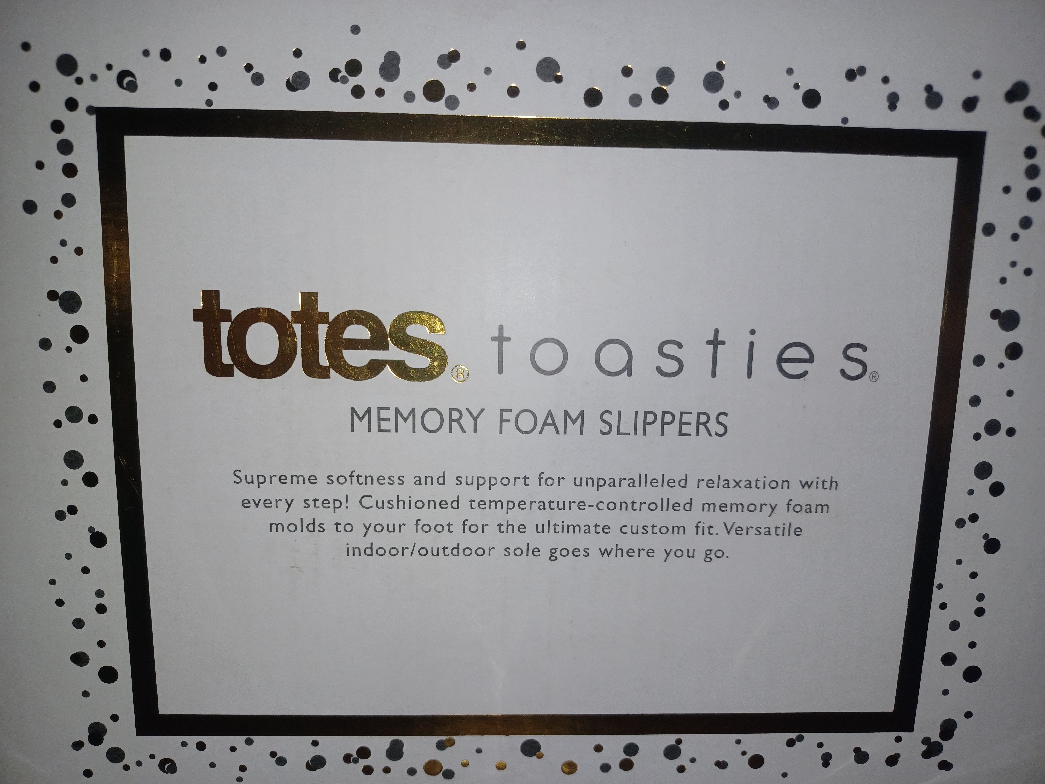 Other Totes Toasties Memory Foam Slippers NWT MD 7-8 Size US 7 / IT 37 - 1 Thumbnail