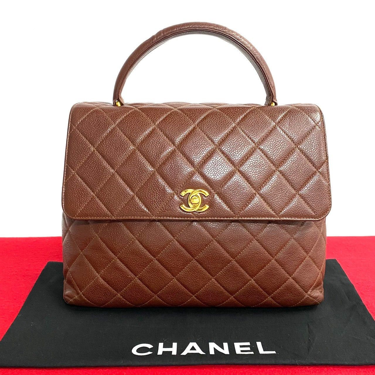 Chanel Chanel Handbag Brown Caviar Size ONE SIZE - 1 Thumbnail