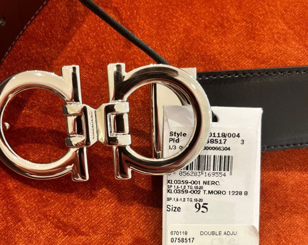 FERRAGAMO belt sale size 95