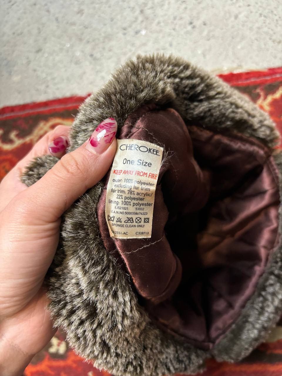 Hysteric Glamour × Vintage Vintage Y2K Japanese brand Ushanka Active opium black fur Size ONE SIZE - 6 Thumbnail
