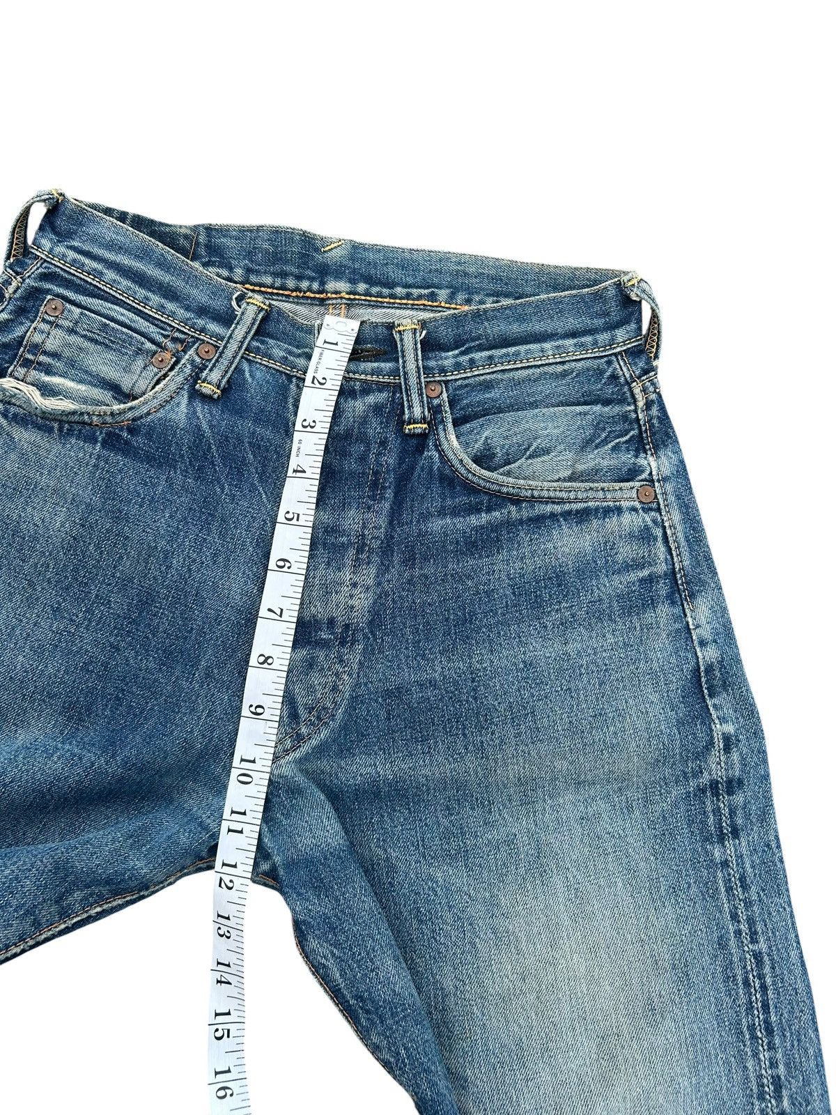 Kapital Thrashed Vintage Evisu Selvedge Denim Jeans Size US 28 / EU 44 - 20 Thumbnail