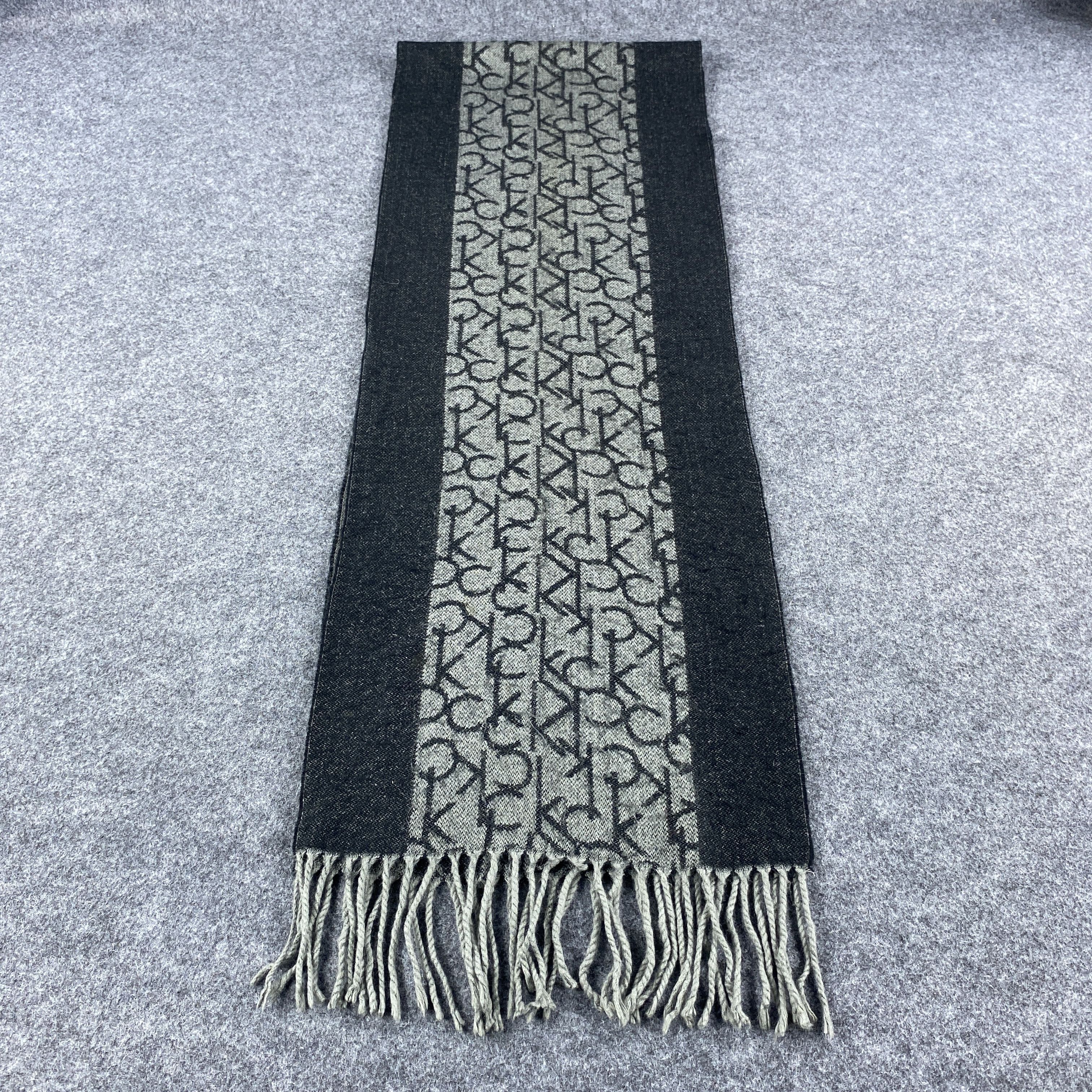 Calvin Klein × Vintage Calvin Klein Scarf # Muffler # Neckwear # z # D518 Size ONE SIZE - 7 Thumbnail