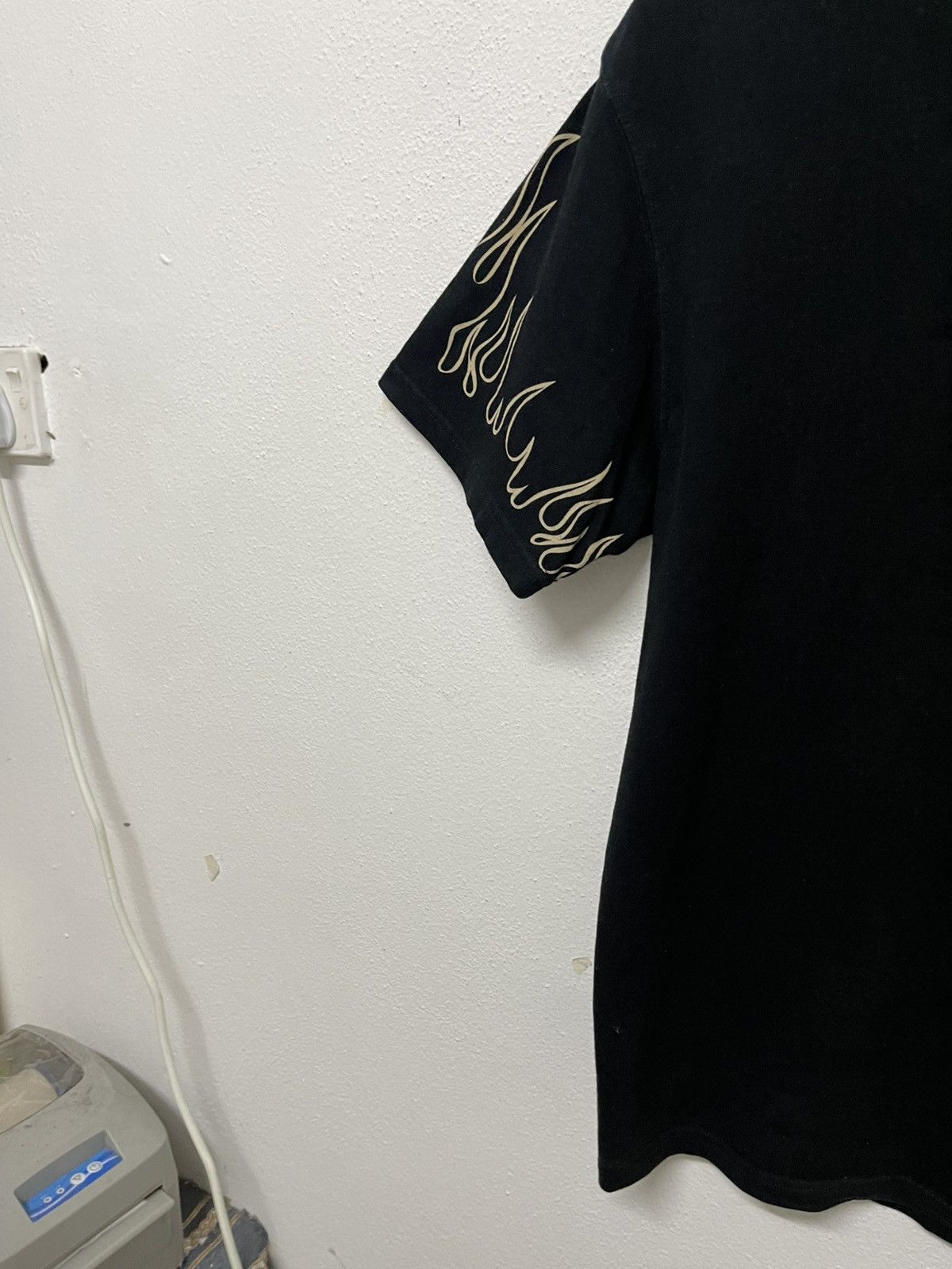 Vanson Leathers 2000s VANSON LEATHER FLAME SLEEVE TSHIRT RARE Size US M / EU 48-50 / 2 - 8 Thumbnail