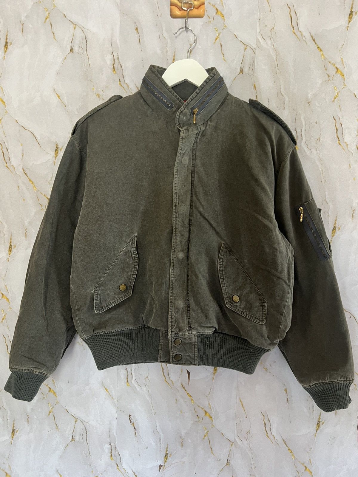 Japanese Brand VINTAGE ARMY PILOT JACKET Size US M / EU 48-50 / 2 - 1 Thumbnail
