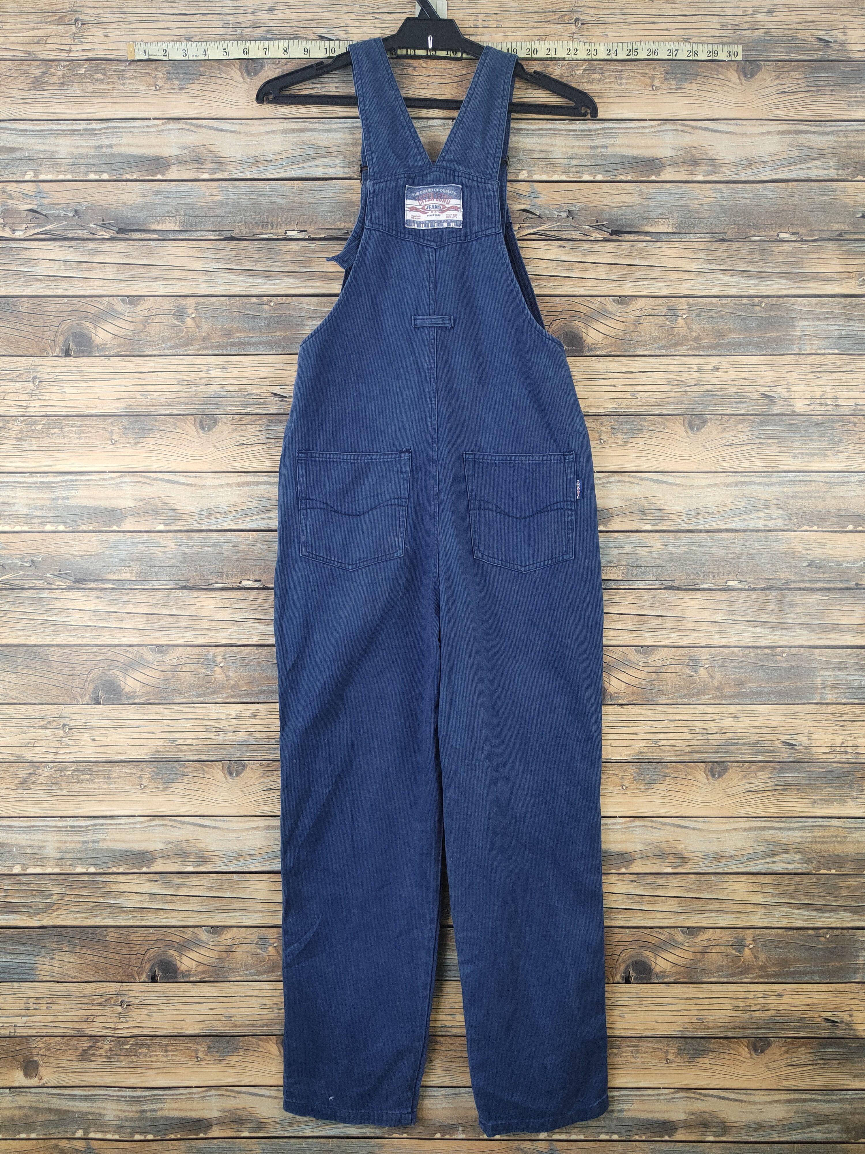 Japanese Brand × Vintage Vintage Streetwear by Inter Long Blue Denim Jumpsuits Size 28" / US 6 / IT 42 - 11 Thumbnail
