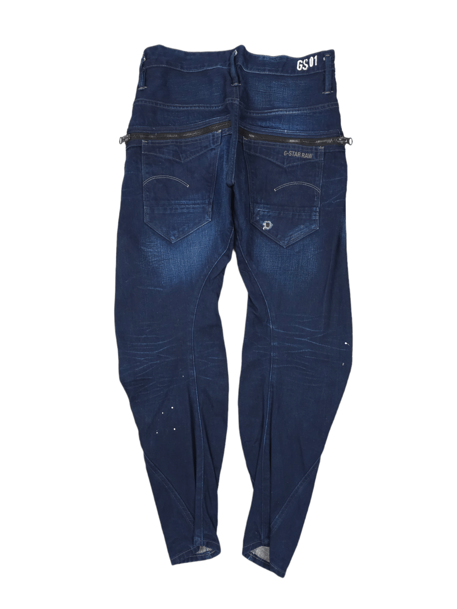 G-Star 💎 G-STAR RAW 30/30 3D Slim Navy Painter Denim Jeans Size US 30 / EU 46 - 2 Thumbnail