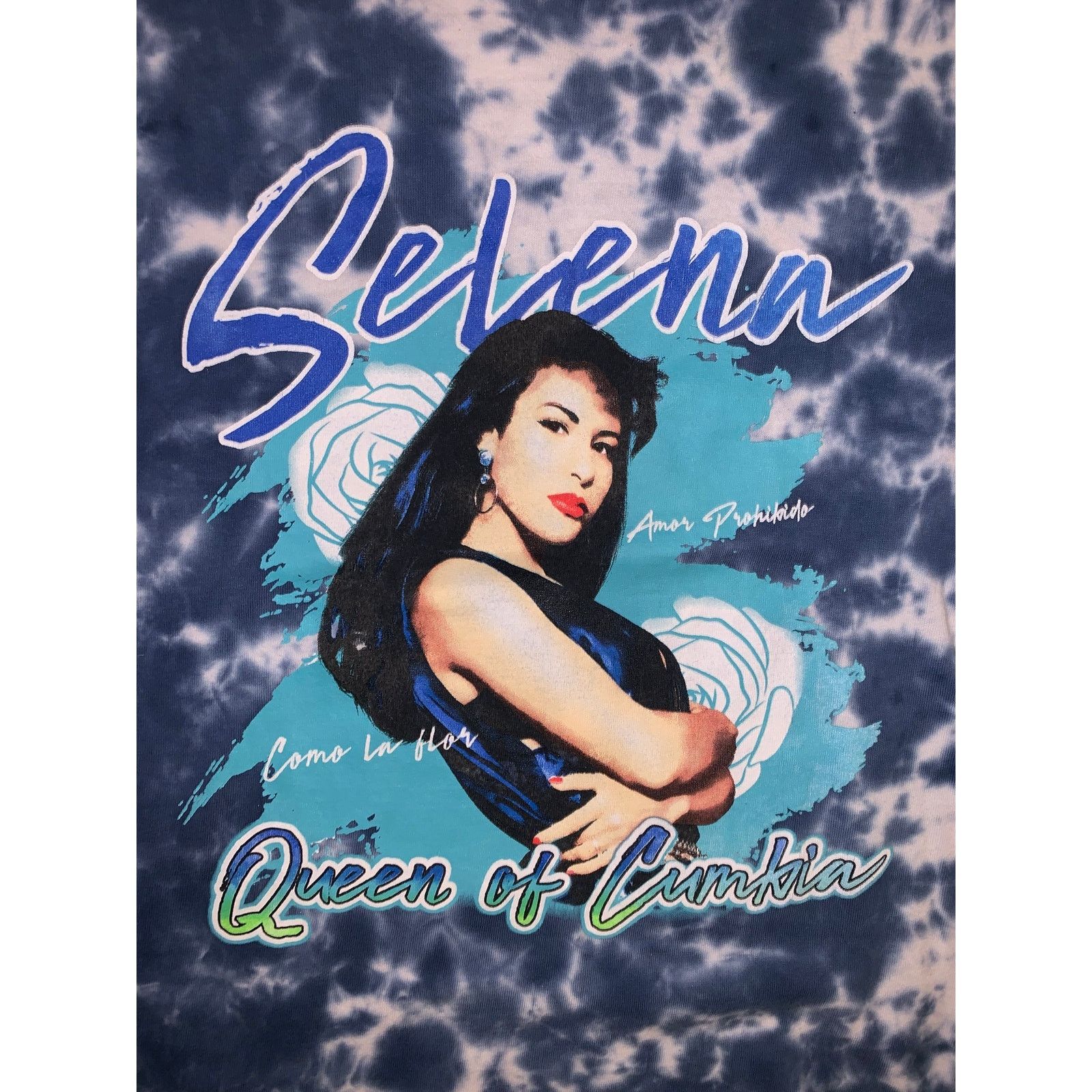 Band Tees × Other Selena Quintanilla Tie Dye T Shirt Blue Queen of Cumbia M Size M / US 6-8 / IT 42-44 - 1 Thumbnail