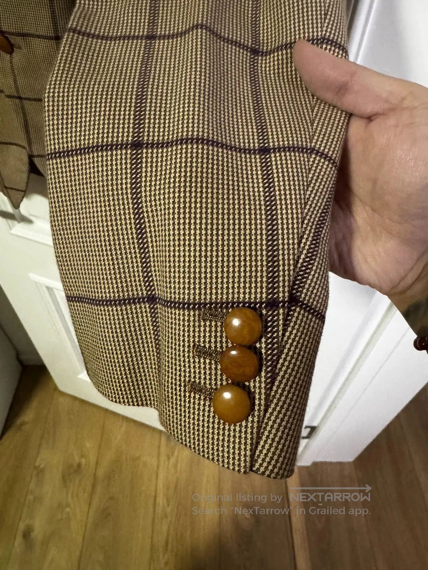 Japanese Brand Haversack Vintage Plaid Suit Jacket. Size US M / EU 48-50 / 2 - 2 Thumbnail
