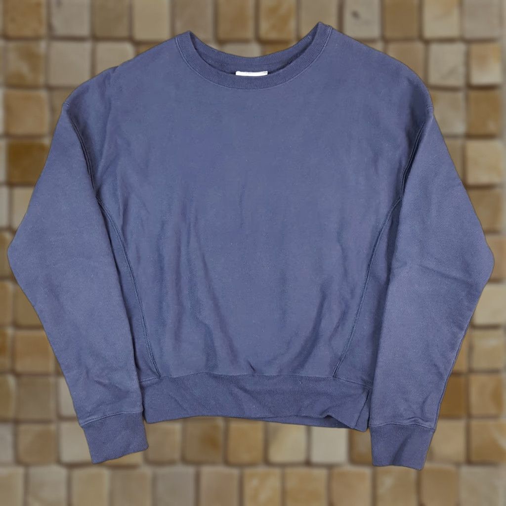 Champion VINTAGE Y2K Champion Reverse Weave Navy Pullover Crewneck Sweatshirt S Mens VTG Size US S / EU 44-46 / 1 - 1 Thumbnail