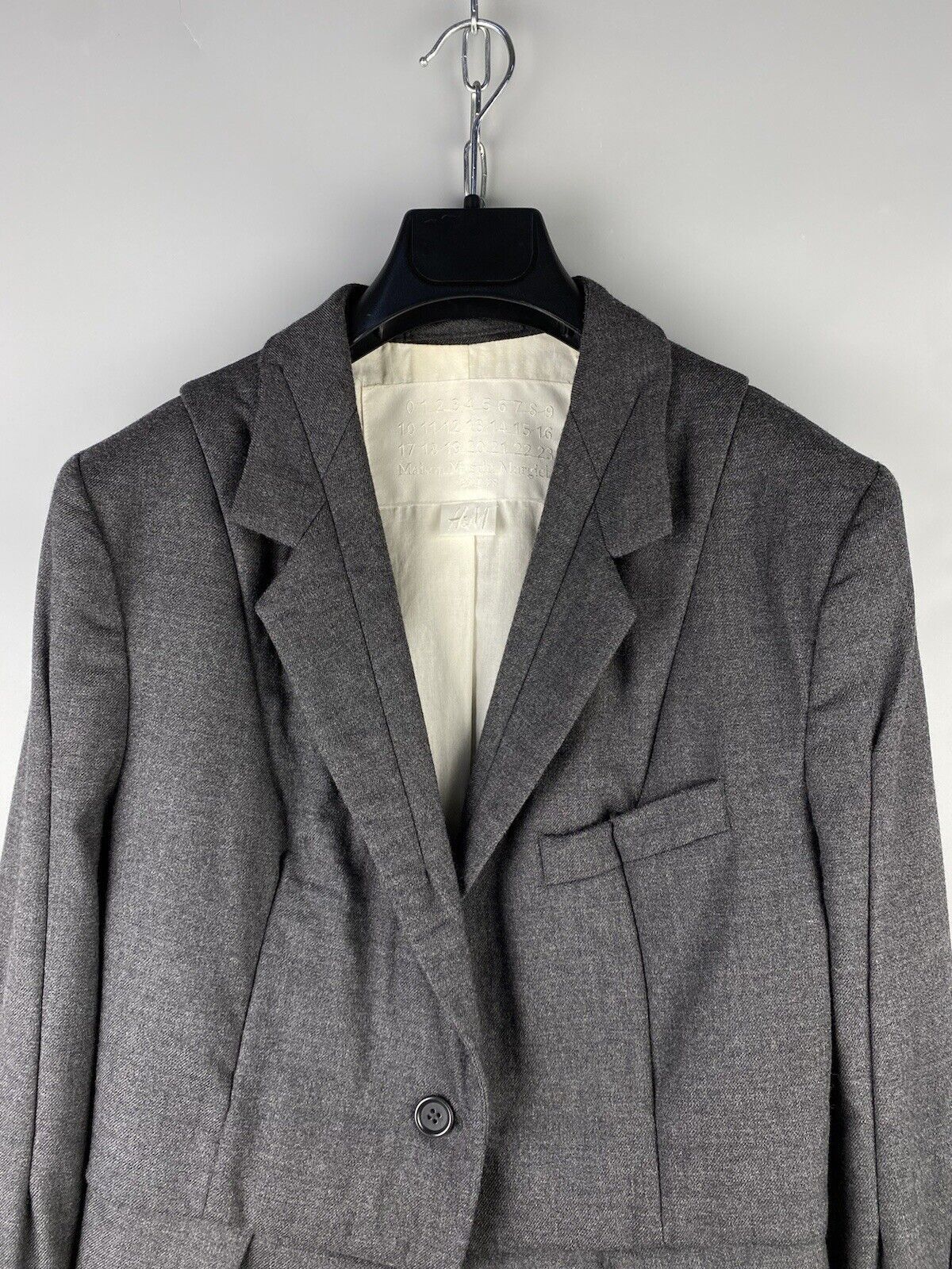 H&M × Maison Margiela Maison Margiela H&M Womens Wool Avant Garde Blazer Jacket Size S / US 4 / IT 40 - 3 Thumbnail