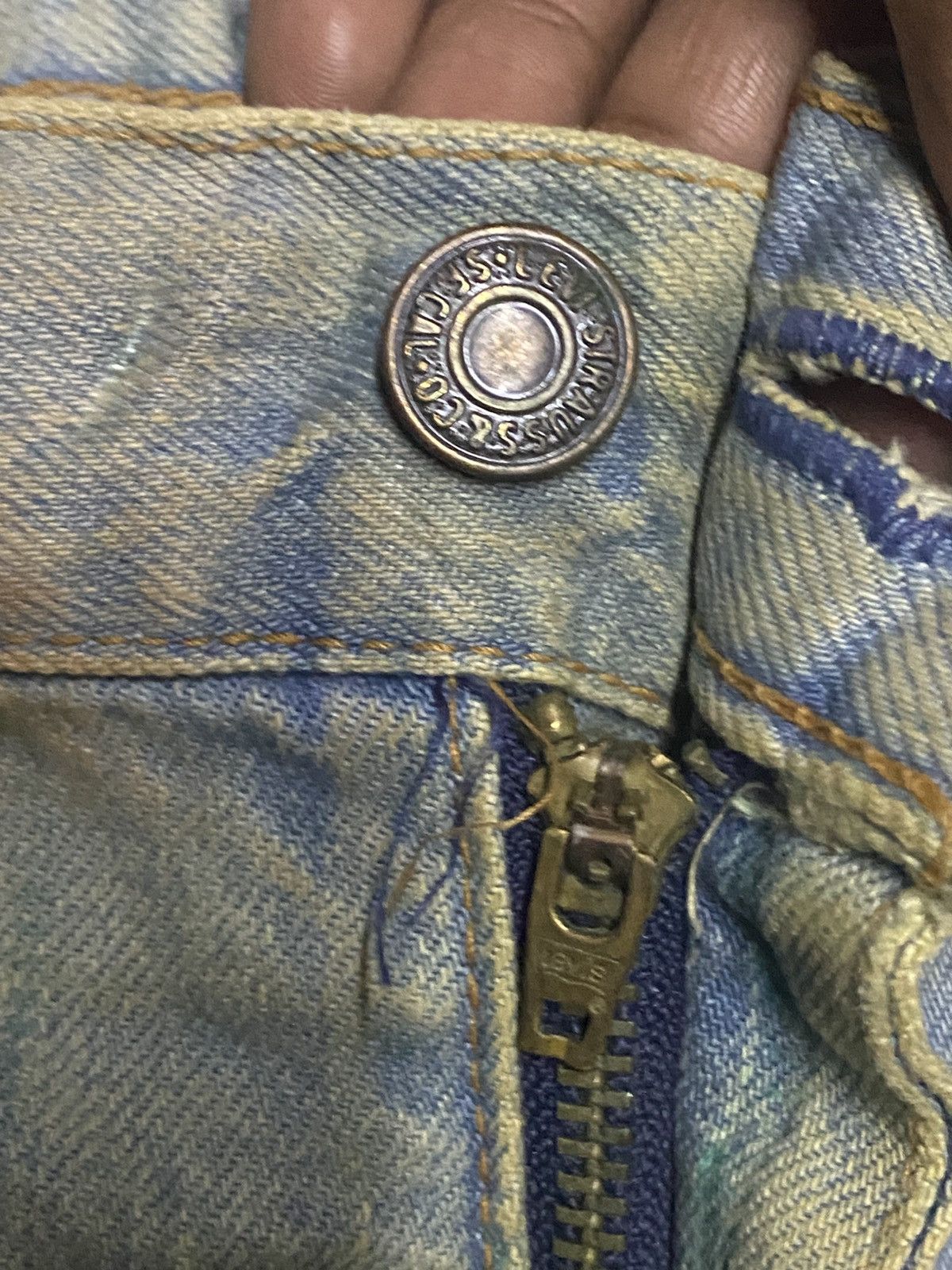 Levi's Vintage Levis 511 Mud Wash Rusty Grunge Ripped Baggy Jeans Size US 32 / EU 48 - 8 Thumbnail