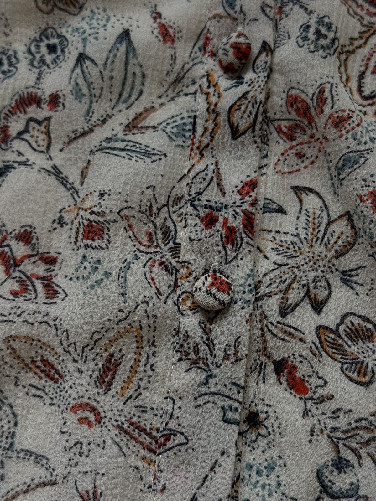 Designer × Sezane Sezane Paris oldmoney style floral pattern mini dress Size L / US 10 / IT 46 - 3 Thumbnail