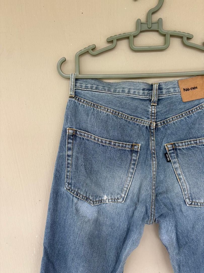 Issey Miyake VTG Issey Miyake Ne Net Denim Pant Cat PatchWork Design Size US 36 / EU 52 - 7 Thumbnail