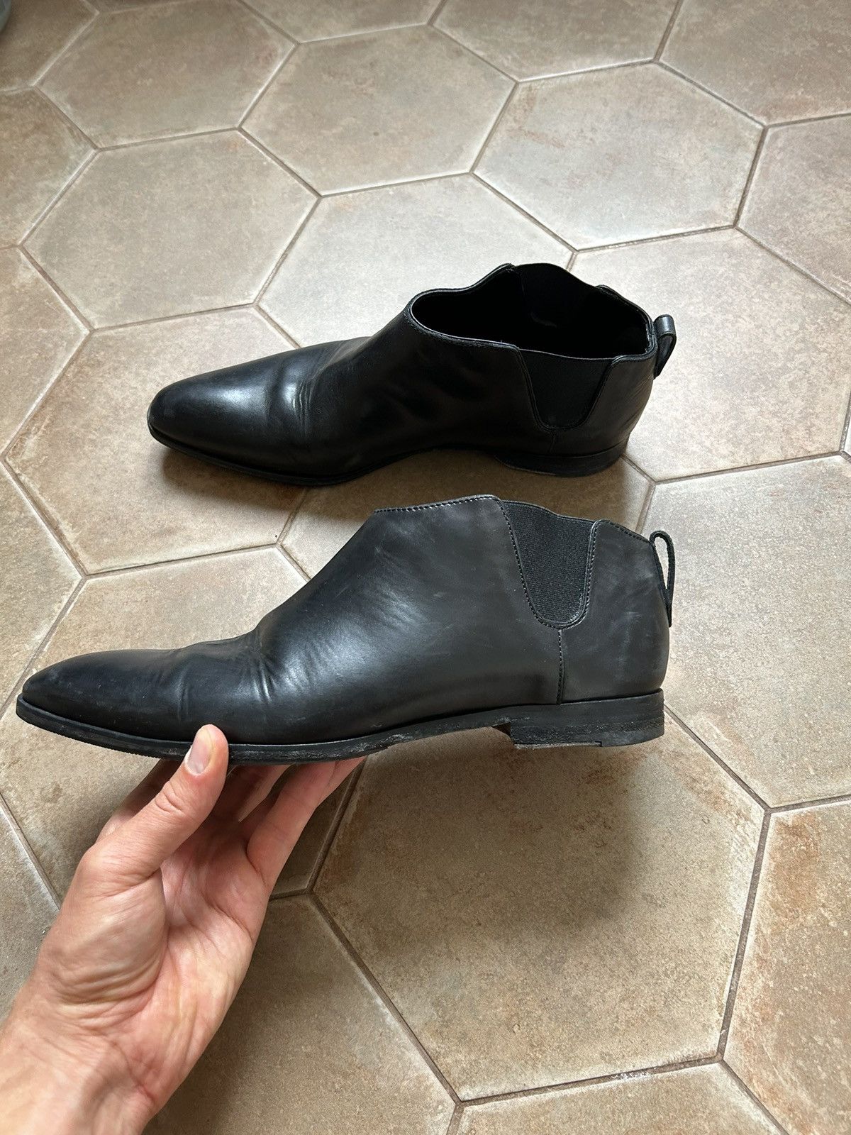 Ermenegildo Zegna × Z Zegna Z Zegna Ermenegildo Genuine Leather Chelsey Boots Size US 9 / EU 42 - 2 Thumbnail