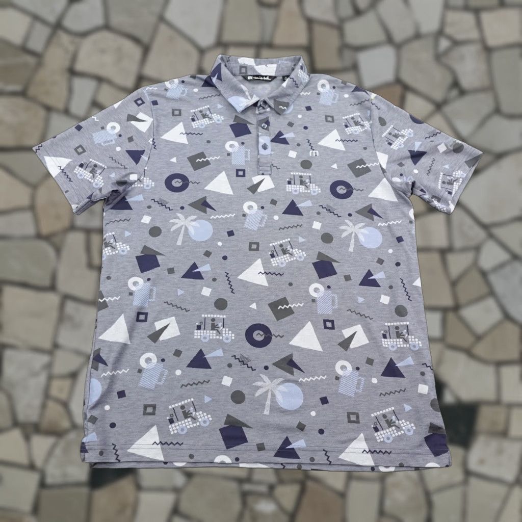 TravisMathew Travis Mathew Polo Shirt Mens XL Gray Blue Performance Golf Bayonet Black Horse Size US XL / EU 56 / 4 - 1 Thumbnail