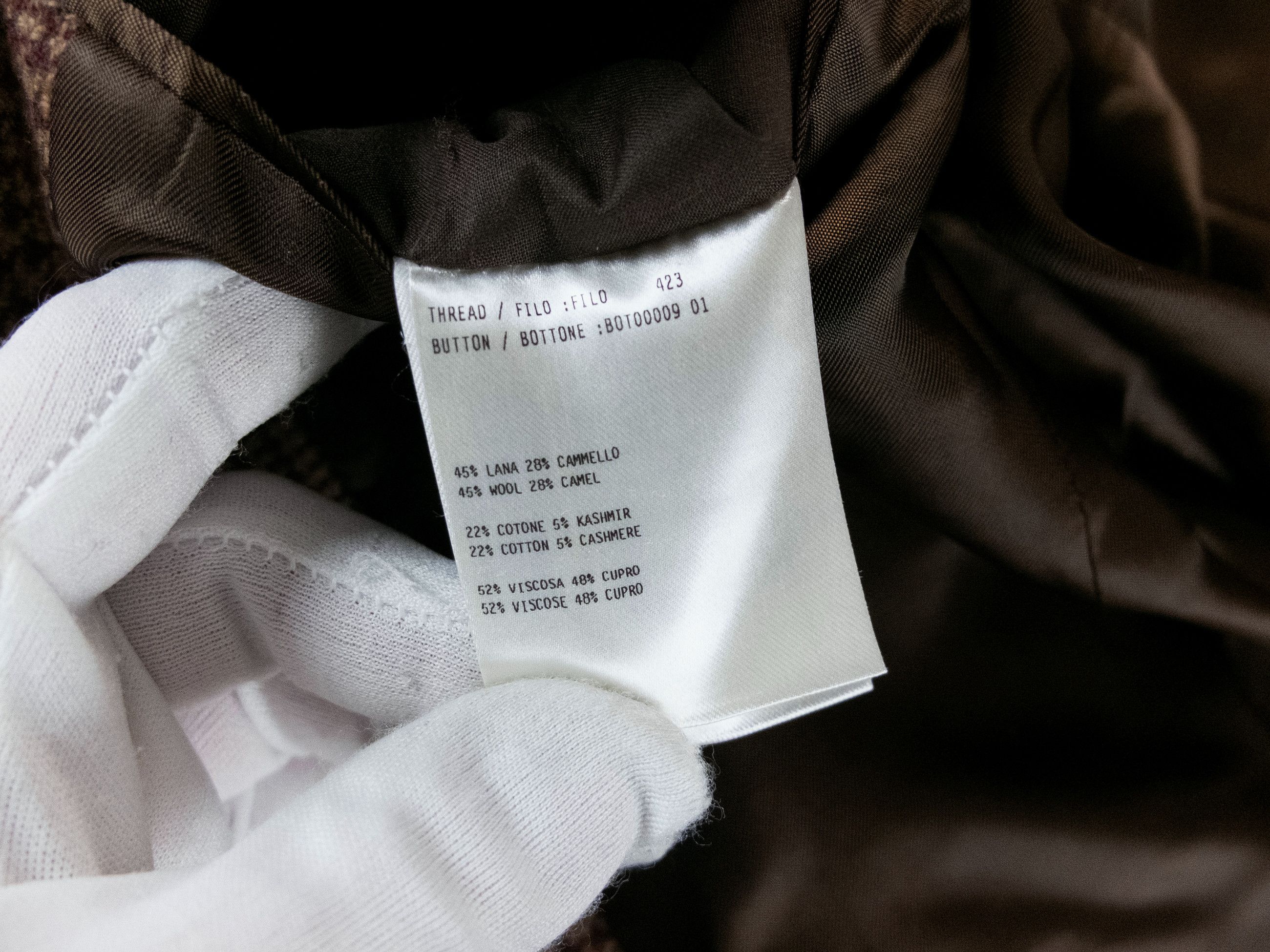 Lardini LARDINI brown glen check wool sportscoat jacket Size 38 US Size 38R - 14 Thumbnail
