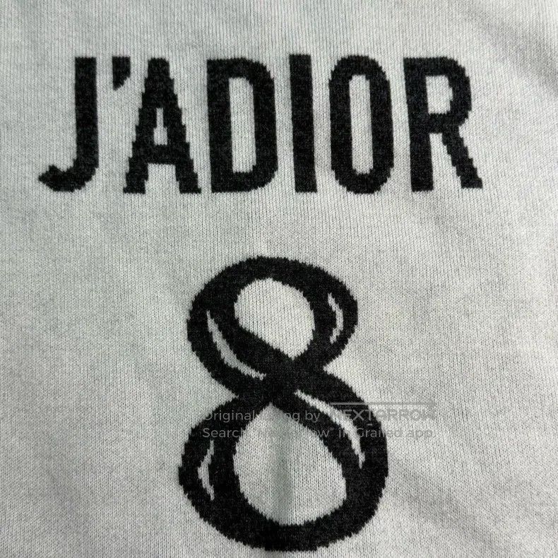 Dior Dior White number 8 cashmere sweater Size XXS / US 00 / IT 34 - 7 Thumbnail