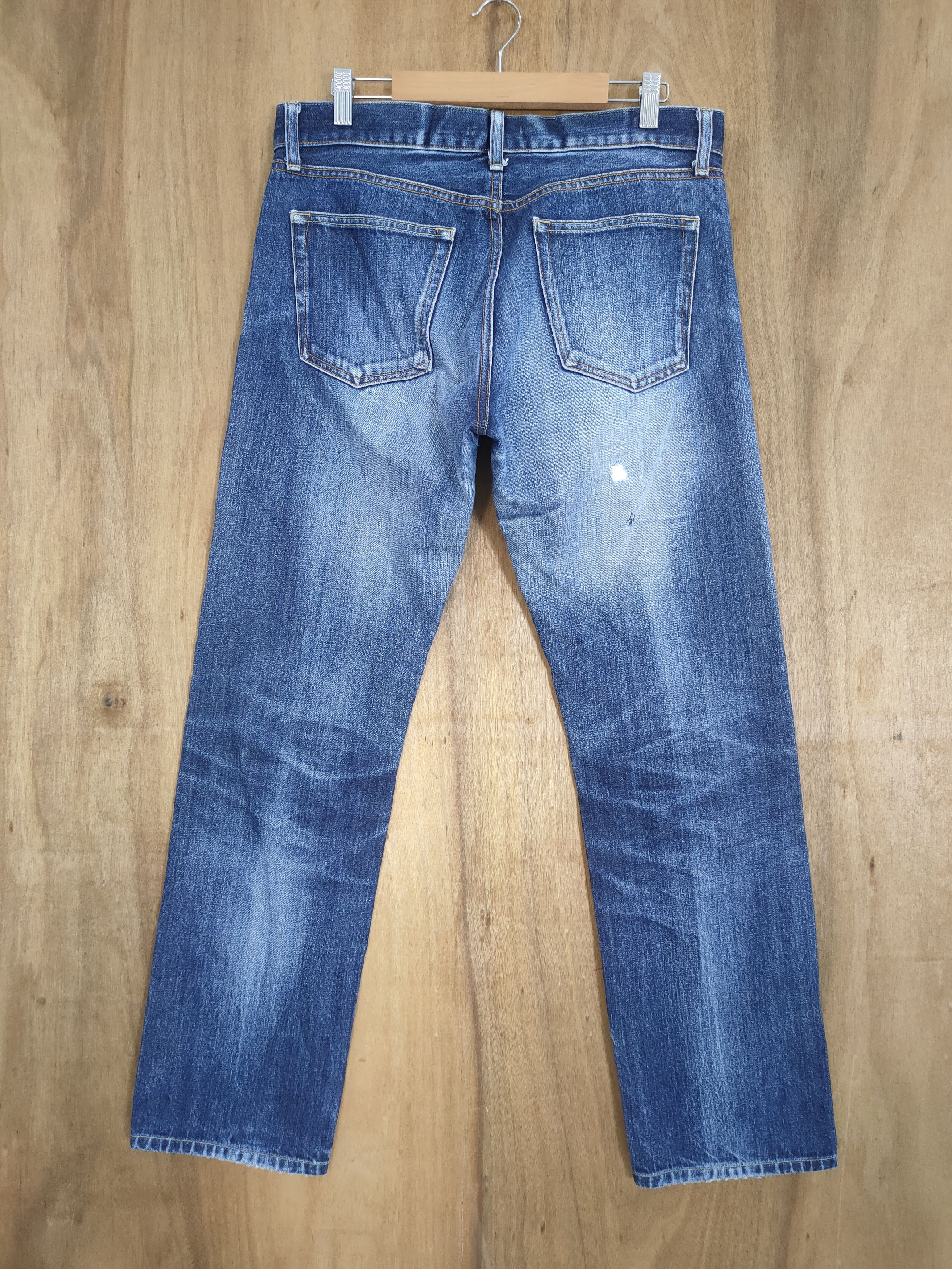 Japanese Brand 32×30 💥 VINTAGE JAPANESE SELVEDGE DISTRESSED JEANS PANTS Size US 32 / EU 48 - 2 Thumbnail