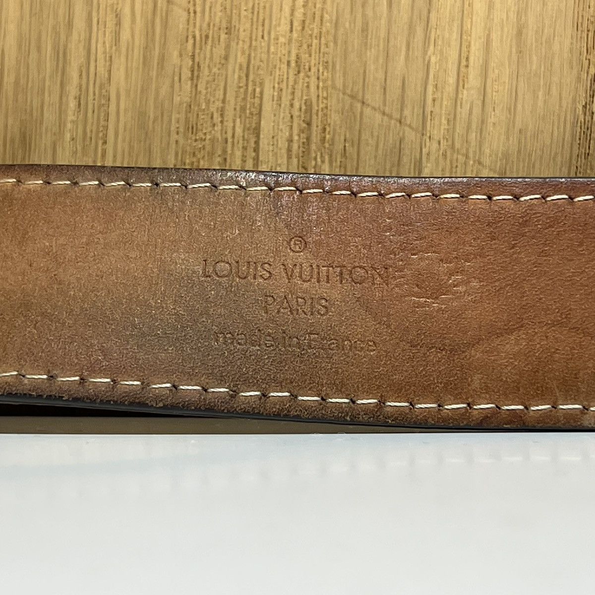 Louis Vuitton Louis Vuitton Metal Buckle Logo Monogram Belt M9842 Size 34 - 3 Thumbnail