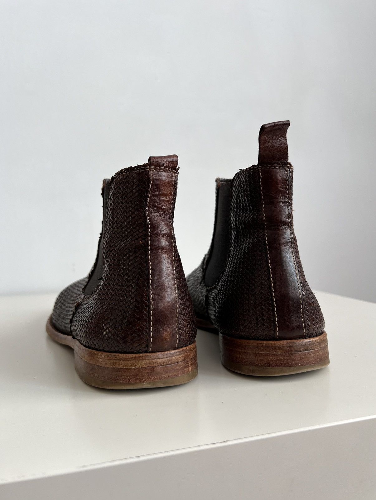 Officine Creative 🔥MOMA Woven Chelsea Leather Boots (Guidi , A1923 ) Size US 11 / EU 44 - 11 Thumbnail