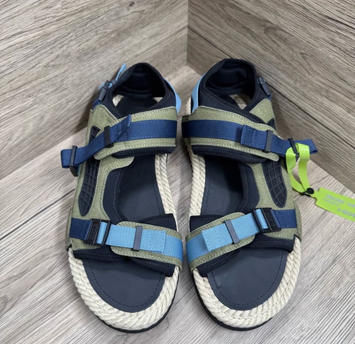 Dior Dior Atlas Black & Green Buckle Sandals J41 Size US 10 / EU 43 - 3 Thumbnail