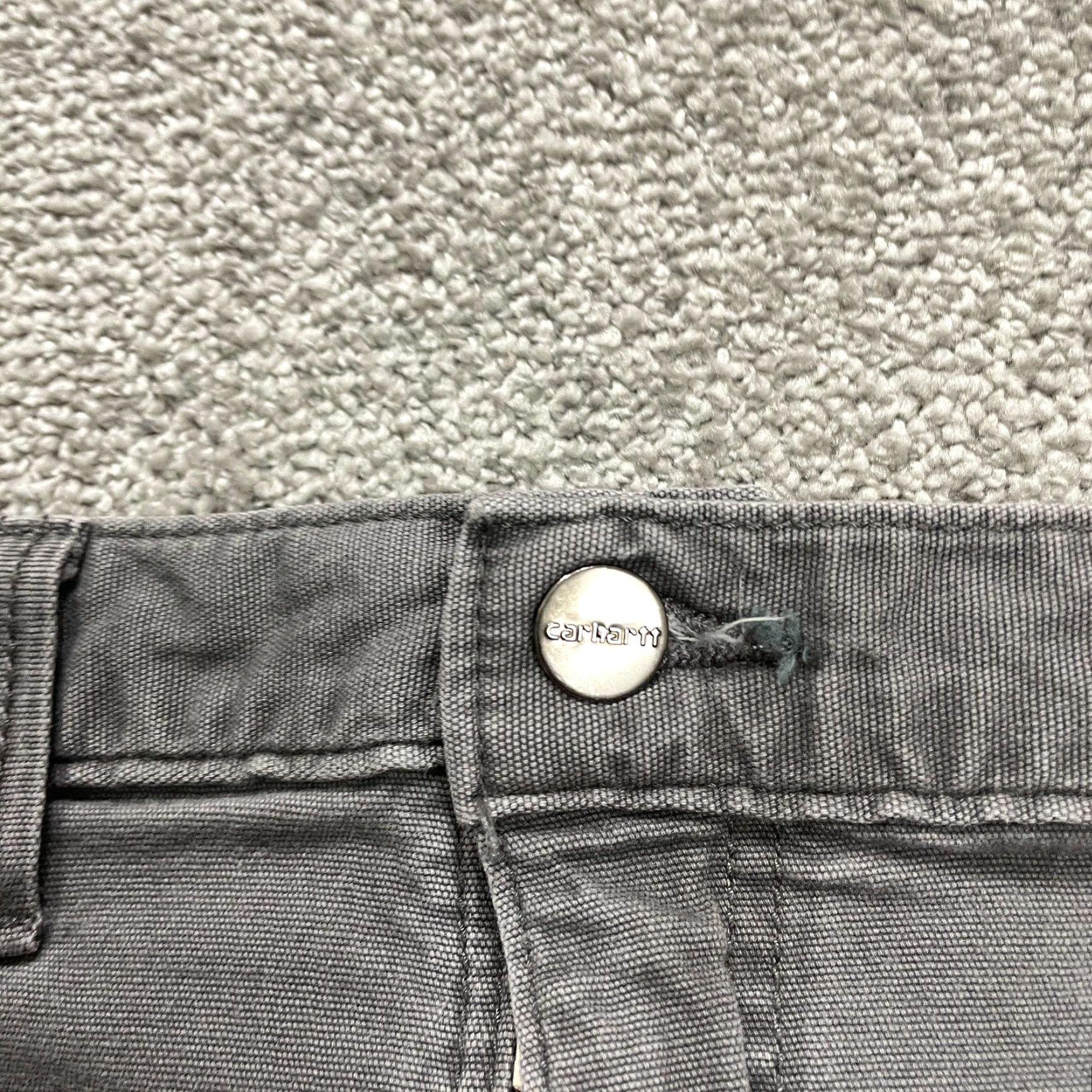 Carhartt VINTAGE Carhartt Relaxed Fit Chino Shorts Mens Gray 44x10 Outdoor Casual 44 Gray Carhartt Mens Shorts 90s Size US 44 / EU 60 - 4 Thumbnail