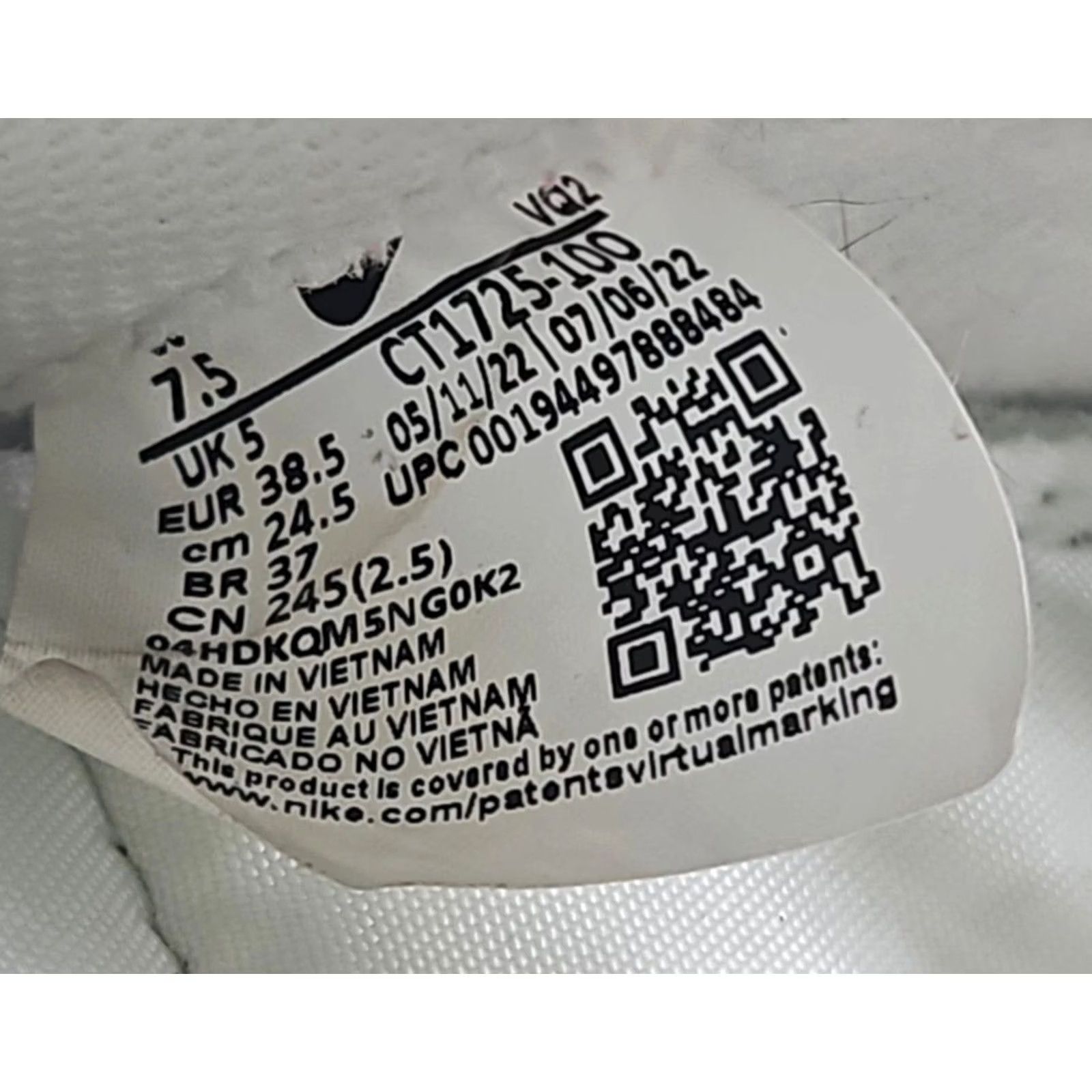 Nike Nike Court Royale 2 Mid White Womens Size 7.5 Sneakers Size US 8 / IT 38 - 8 Thumbnail
