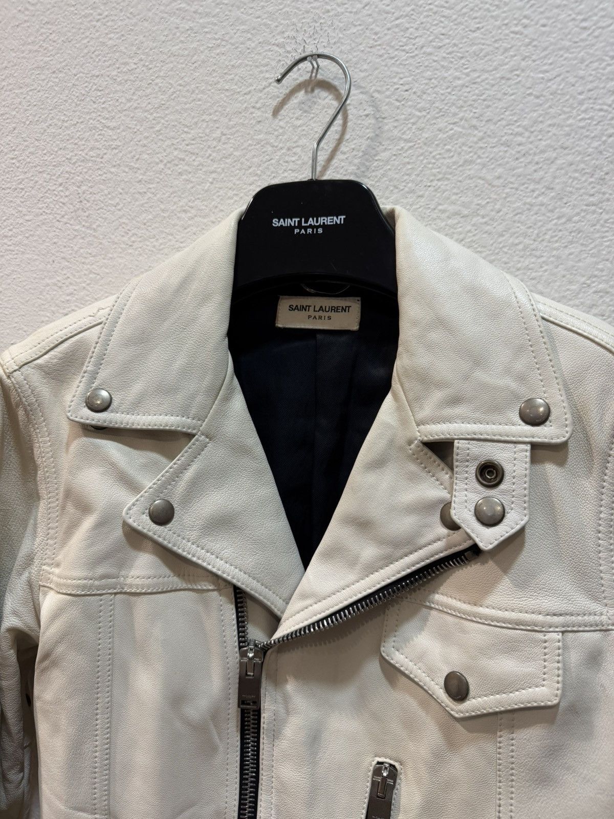 Saint Laurent Paris SS14 Sample Leather Biker Jacket Size US S / EU 44-46 / 1 - 2 Thumbnail