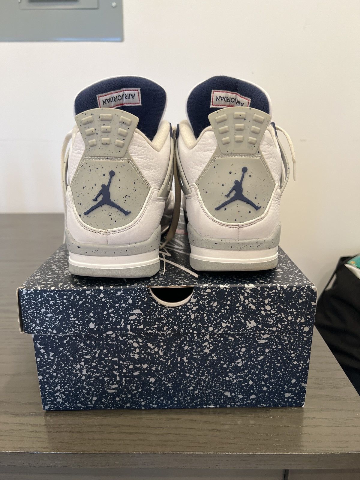 Jordan Brand Air Jordan 4 Retro Midnight Navy Size US 11 / EU 44 - 5 Thumbnail