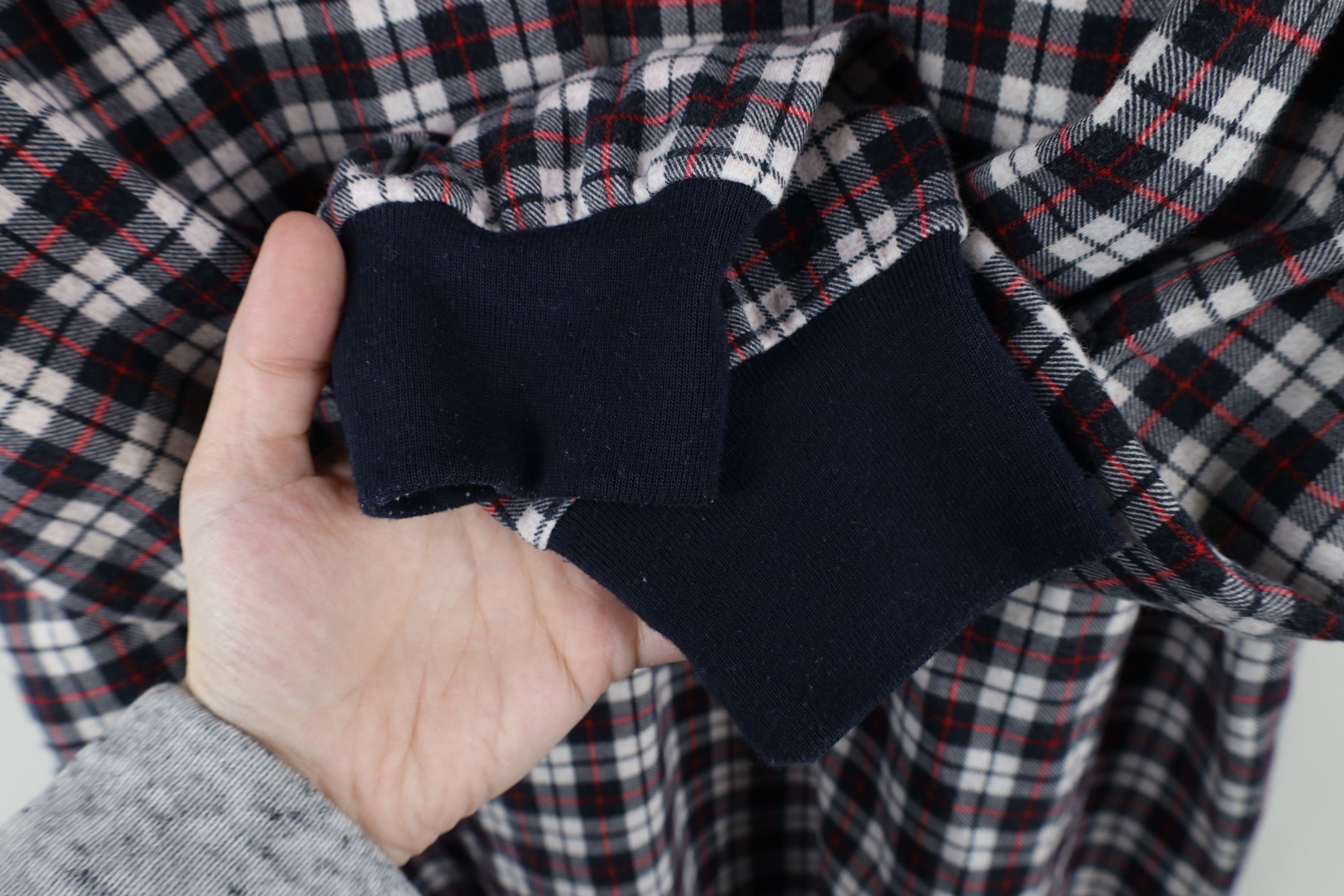 Vintage Vintage 90s Streetwear Long Sleeve Rugby Polo Shirt Plaid Size US L / EU 52-54 / 3 - 6 Thumbnail