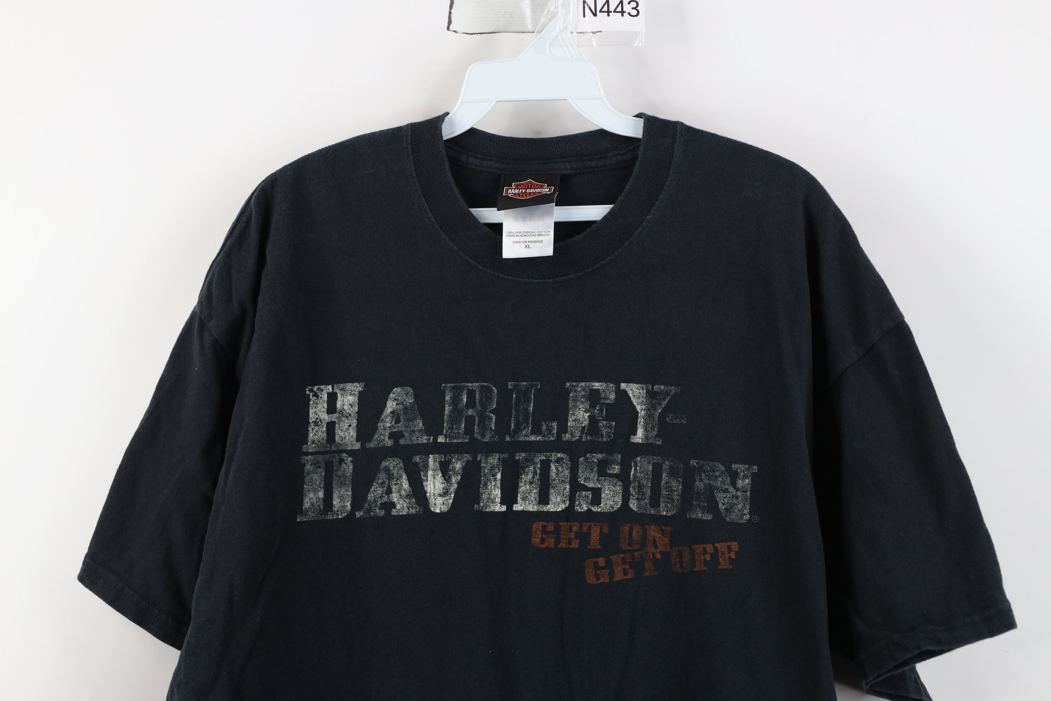 Harley Davidson Vintage Y2K Harley Davidson Hog Short Sleeve T-Shirt Black Size US XL / EU 56 / 4 - 2 Thumbnail