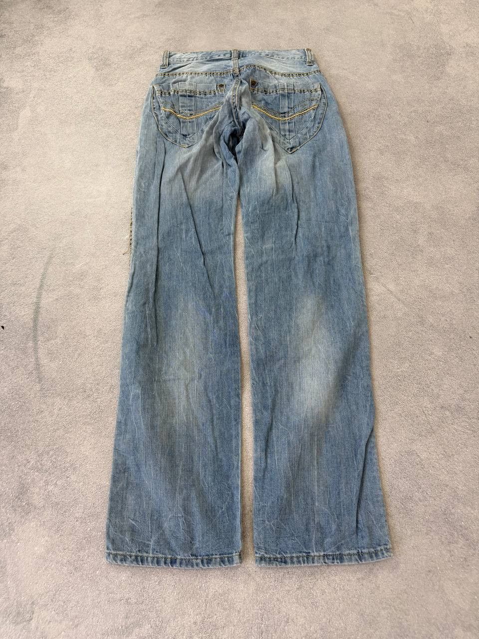 If Six Was Nine AVANT GARDE WASHED BAGGY edhardy STYLE CARGO JEANS Size US 32 / EU 48 - 11 Thumbnail
