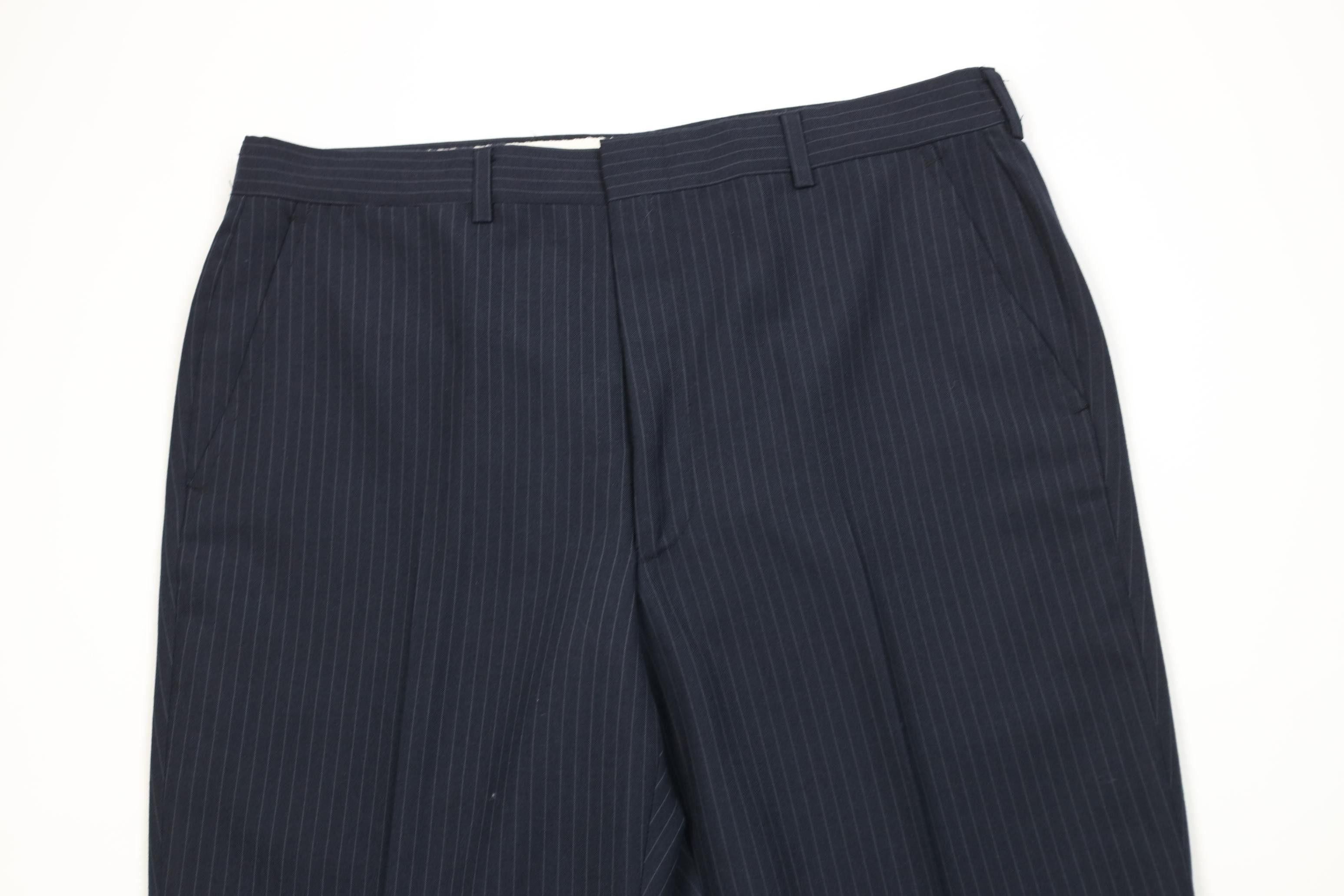Vintage Vintage 70s Streetwear Knit Striped Wide Leg Chino Pants USA Size US 34 / EU 50 - 2 Thumbnail