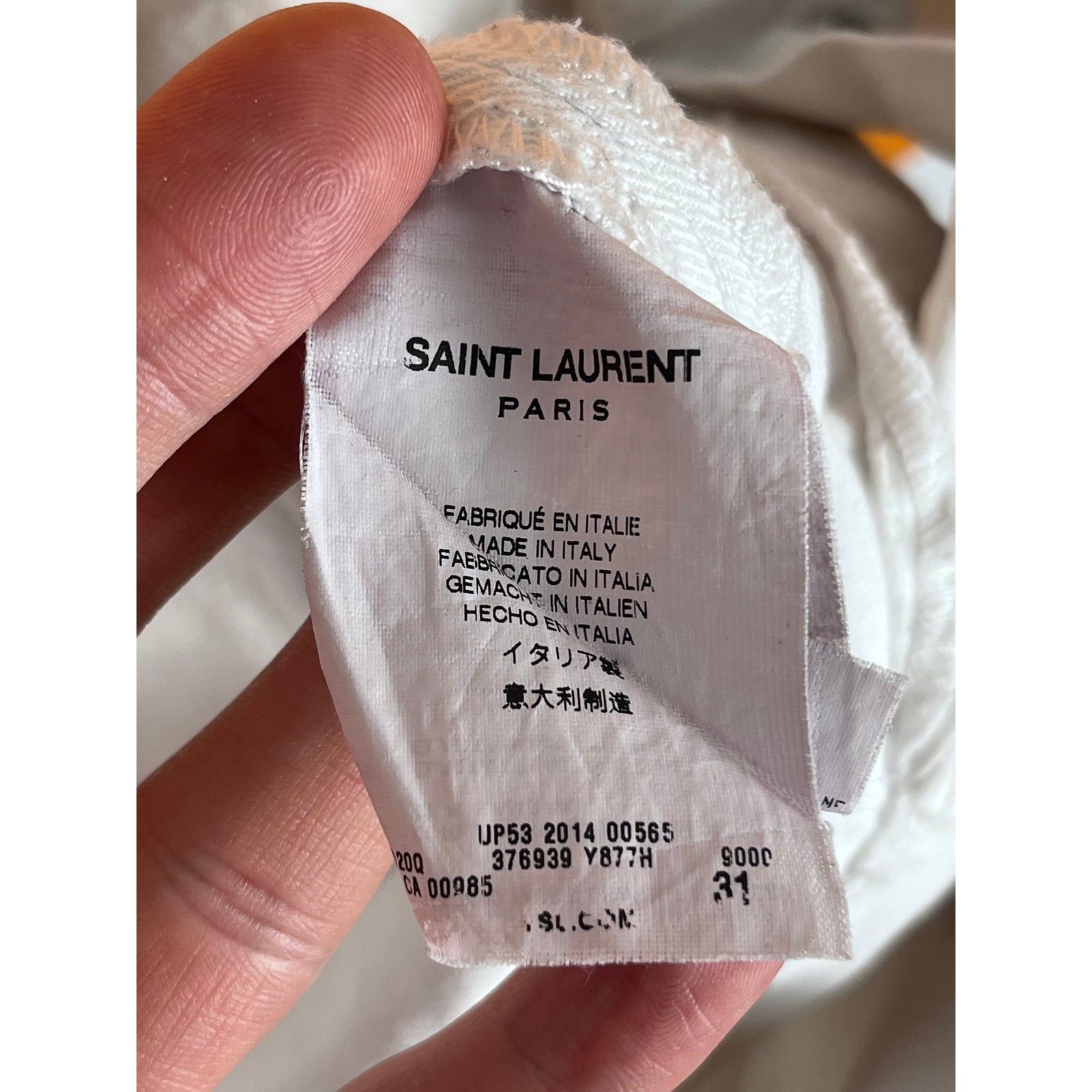 Hedi Slimane × Saint Laurent Paris Saint Laurent jeans 2014 Hedi Slimane era France designer Size US 31 - 9 Thumbnail