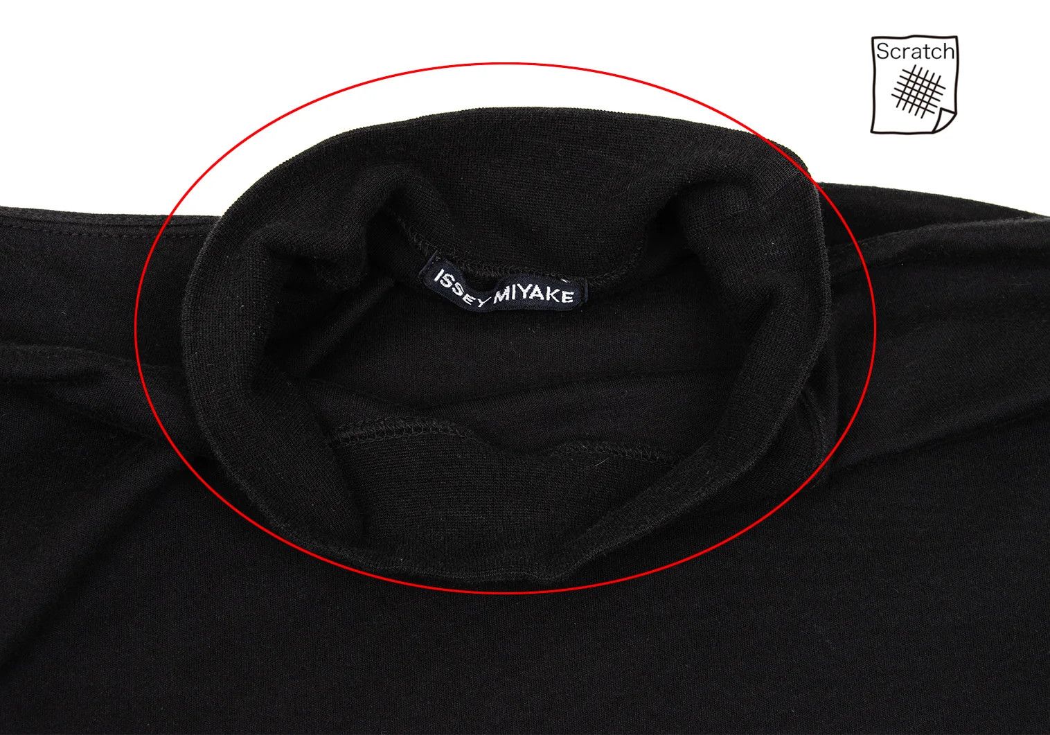 Issey Miyake Cotton Mock Neck T-shirt in Black Size US M / EU 48-50 / 2 - 5 Thumbnail