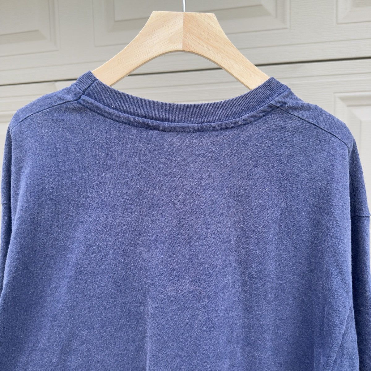 Vintage Vintage Sun Faded Blue Pocket Tee Shirt ERD Grunge Chrome Size US XL / EU 56 / 4 - 8 Thumbnail