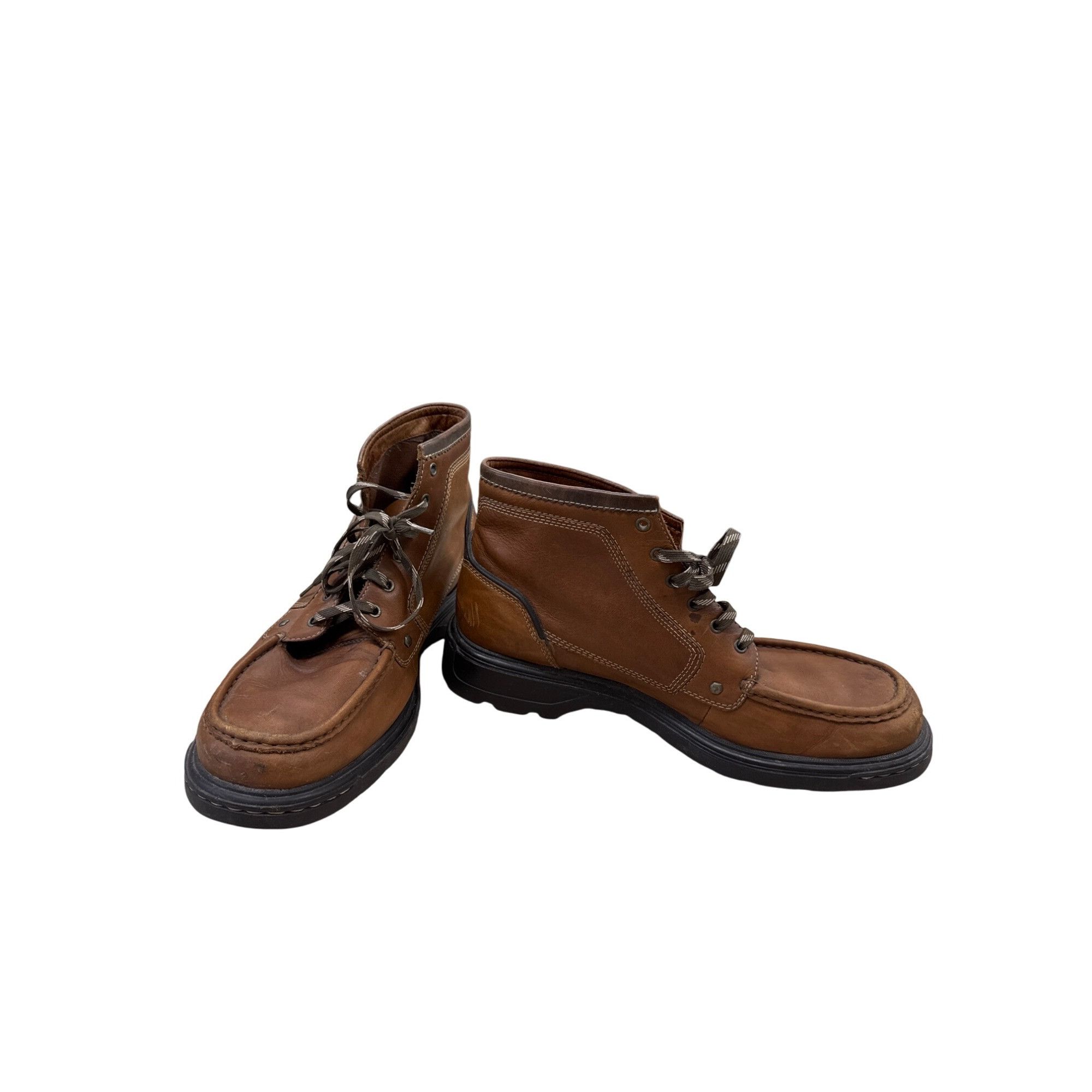 Bass Bass Mens Brown Leather Chukka Ankle Boots 12M SKU 7315 Size US 12 / EU 45 - 2 Thumbnail